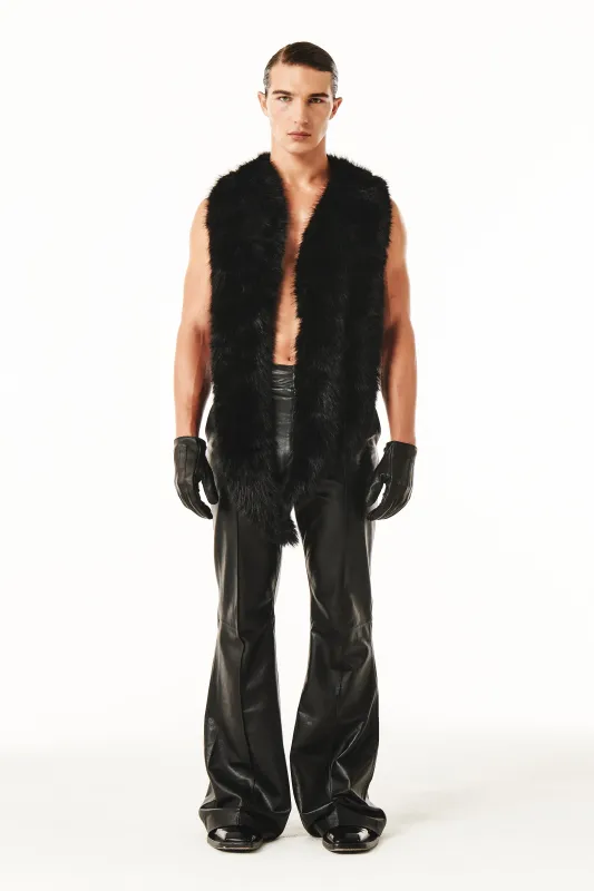 Claire Fur Scarf Black sold by Salt Murphy