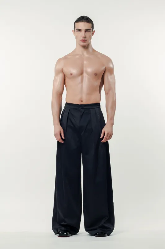 Eros Satin Pant Black sold by Salt Murphy