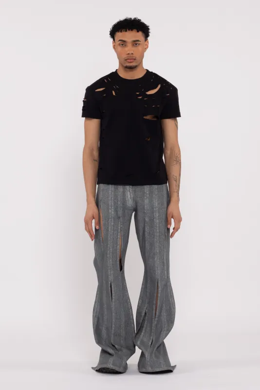 Dawson Distressed Tee Black sold by Salt Murphy