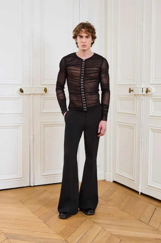 Pacome Mesh Top Black made by Salt Murphy
