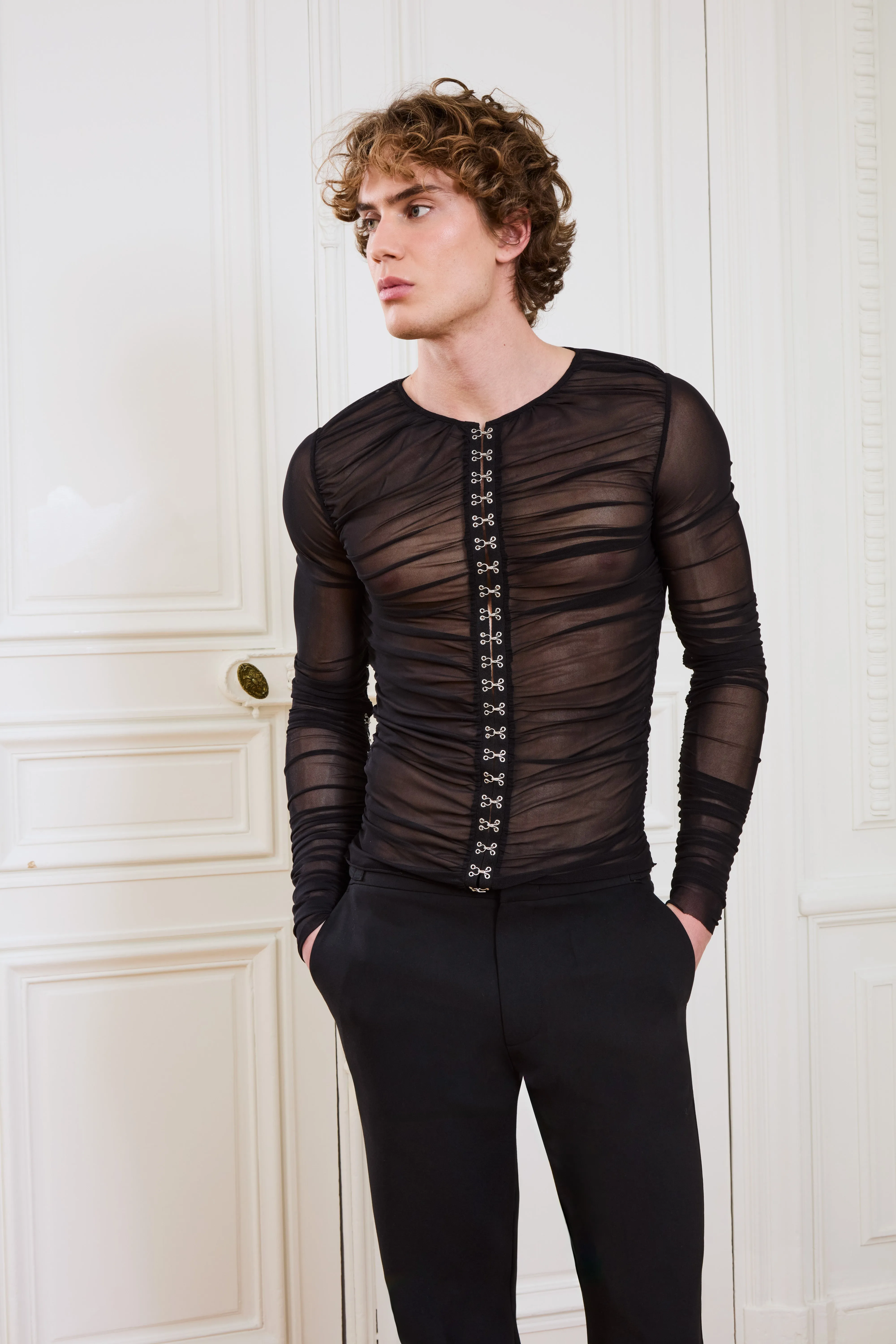 Pacome Mesh Top Black sold by Salt Murphy product image thumbnail 2
