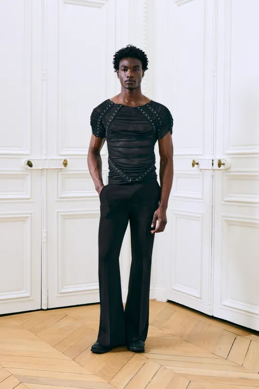 Fernando Mesh Top Black made by Salt Murphy