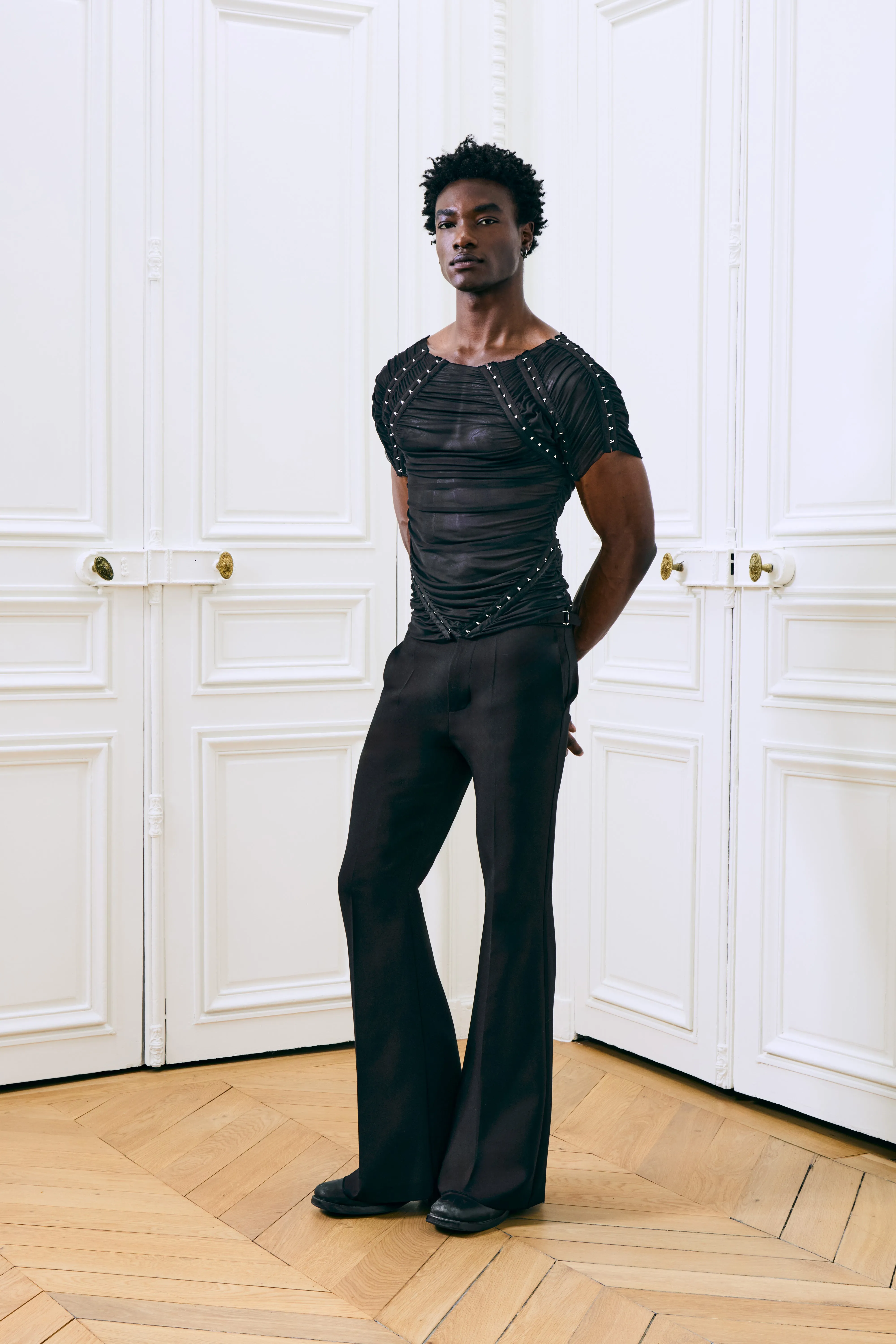 Fernando Mesh Top Black sold by Salt Murphy product image thumbnail 3