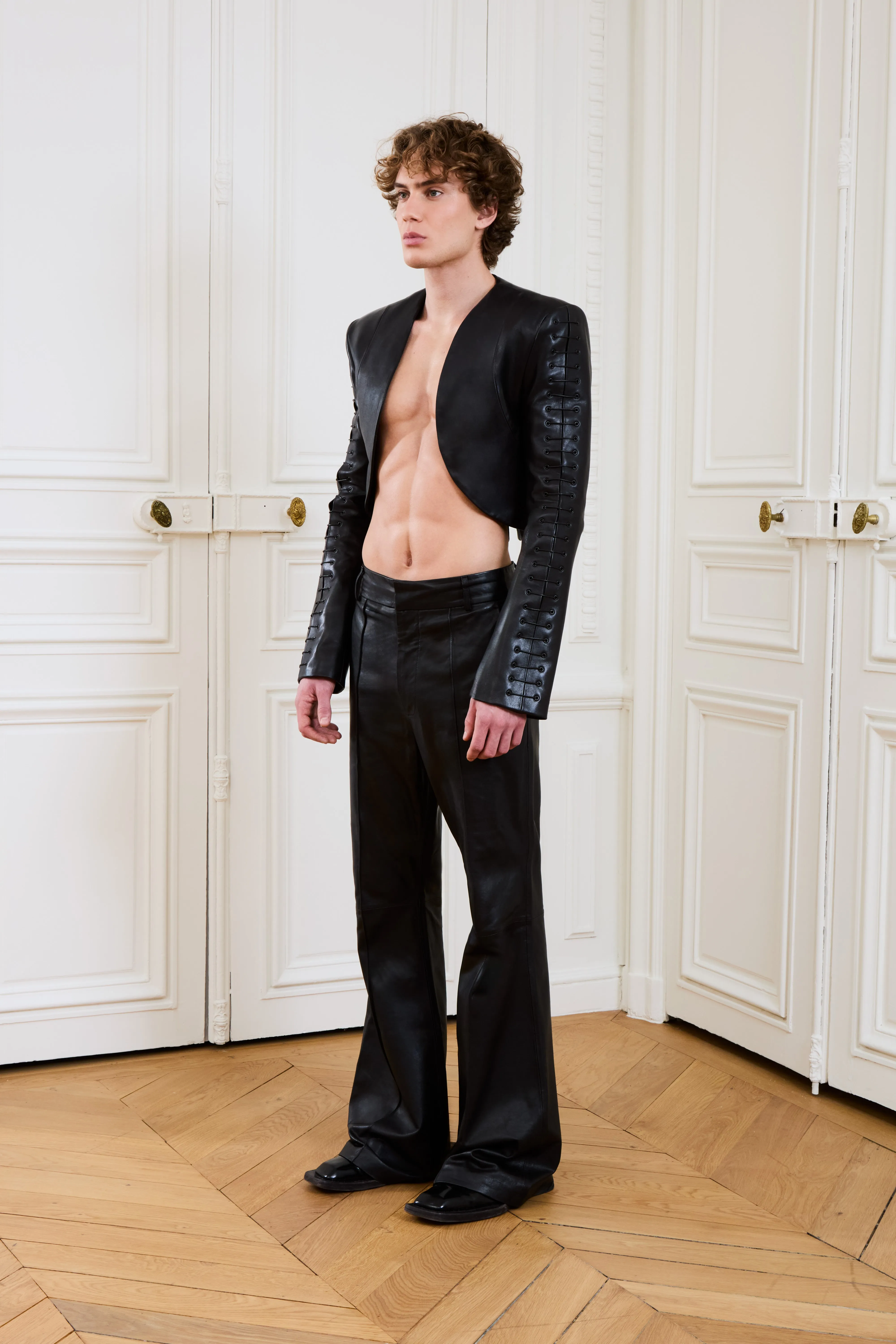 Milo Jacket Black Leather sold by Salt Murphy product image thumbnail 2