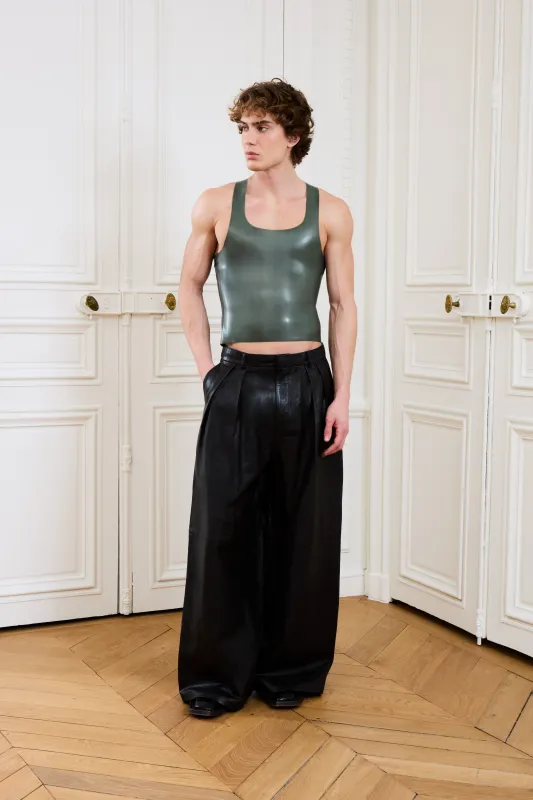 Carlise Latex Tank Olive sold by Salt Murphy