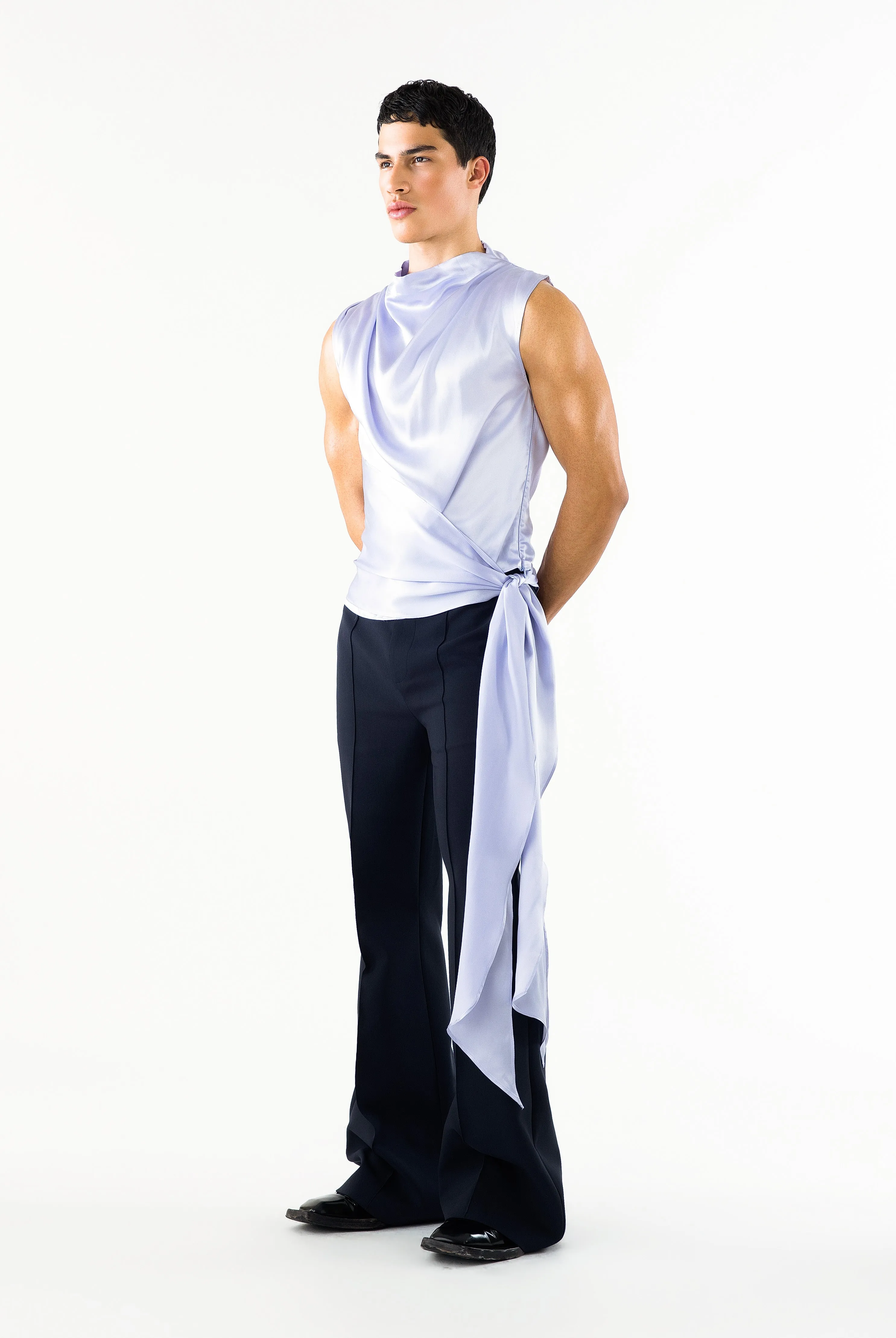 Pierson Top Lilac SILK sold by Salt Murphy product image thumbnail 3