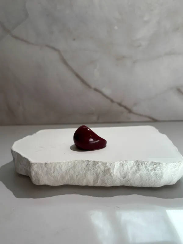 Wine drop ring sold by Rareify02