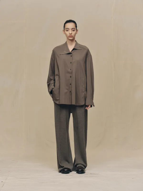 ASYMMETRIC COLLAR SHIRT sold by ziggy chen