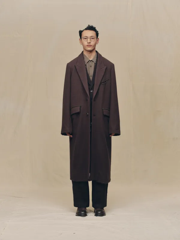 TWO BUTTON "SCAR" LONG COAT sold by ziggy chen