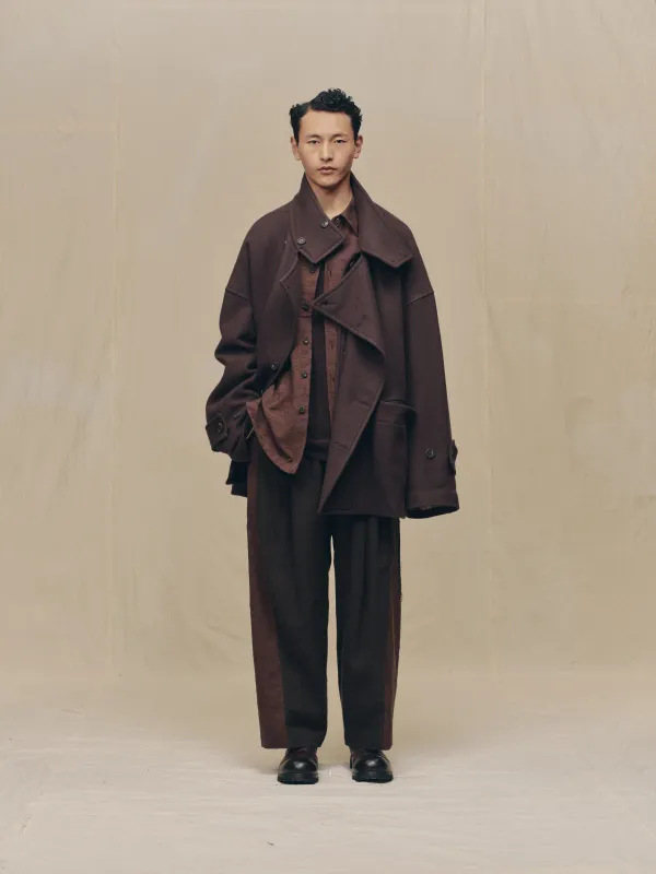 STAND COLLAR SHORT COAT sold by ziggy chen