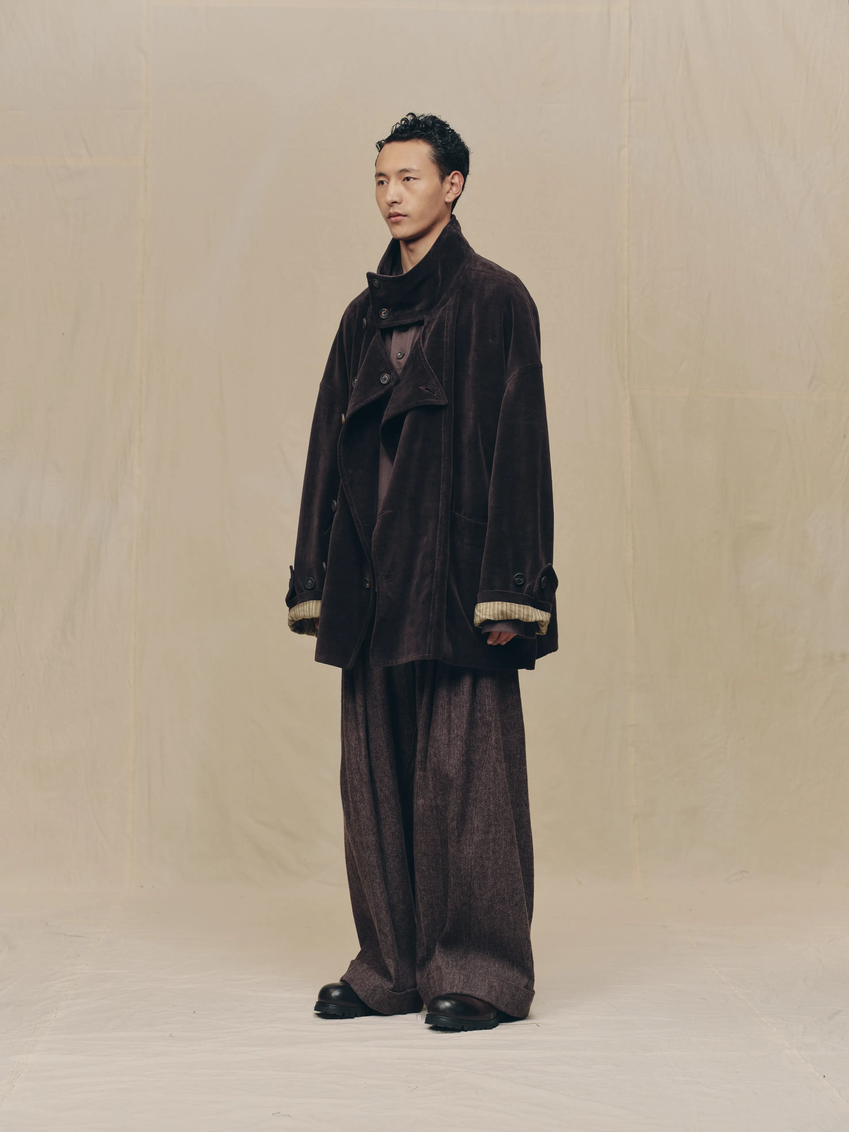 STAND COLLAR SHORT COAT sold by ziggy chen product image thumbnail 2