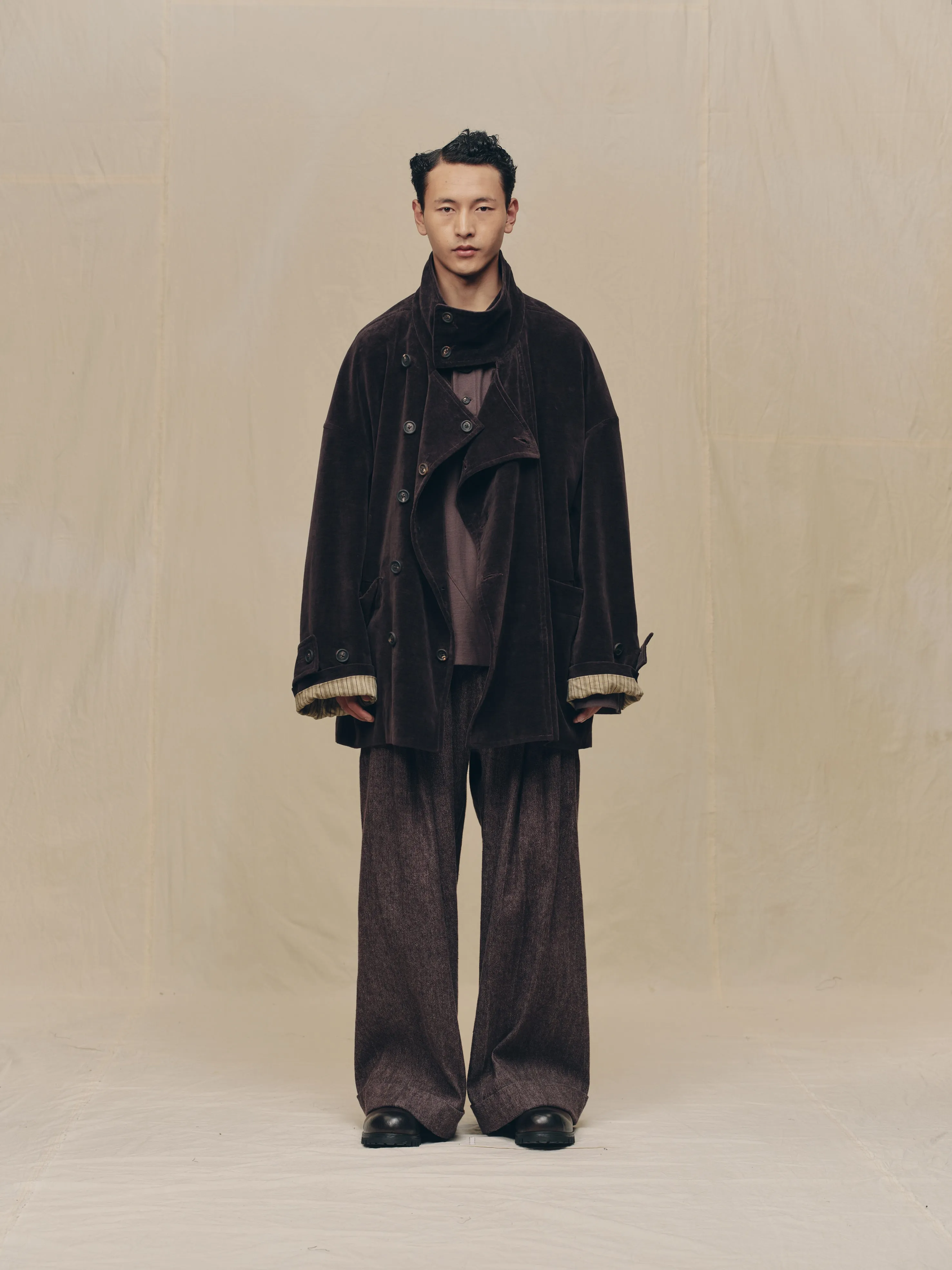 STAND COLLAR SHORT COAT sold by ziggy chen