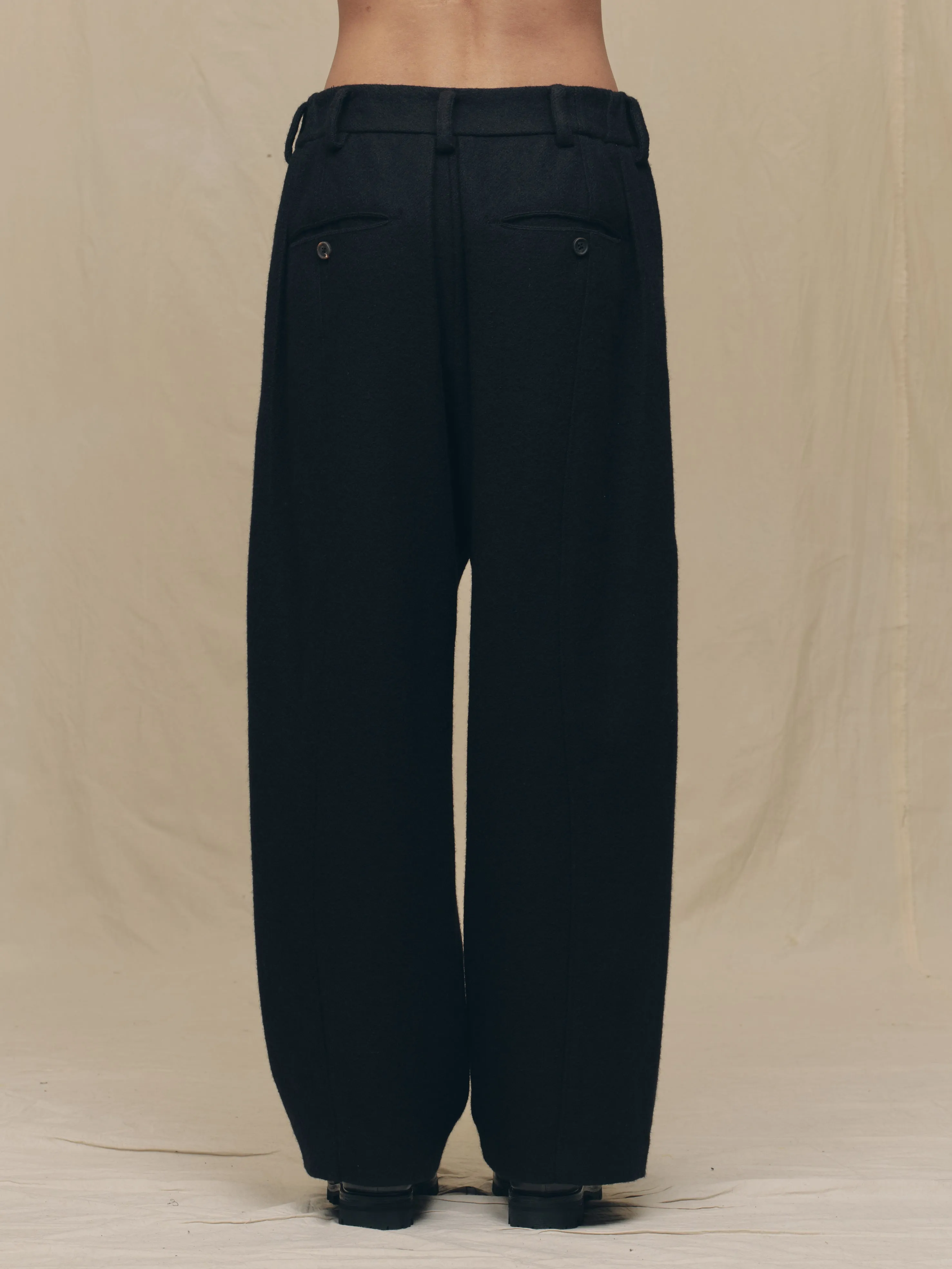 PLEATED DROP CROTCH TROUSERS sold by ziggy chen product image thumbnail 4
