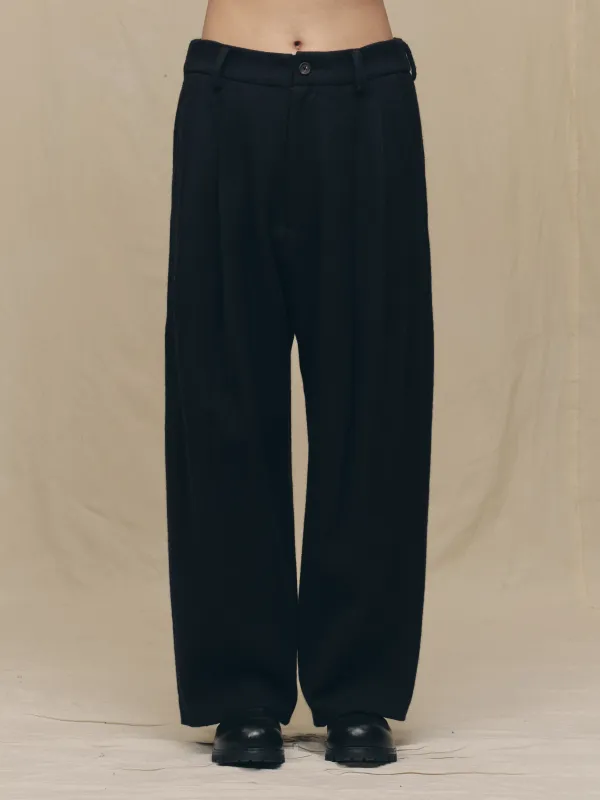 PLEATED  DROP CROTCH TROUSERS sold by ziggy chen