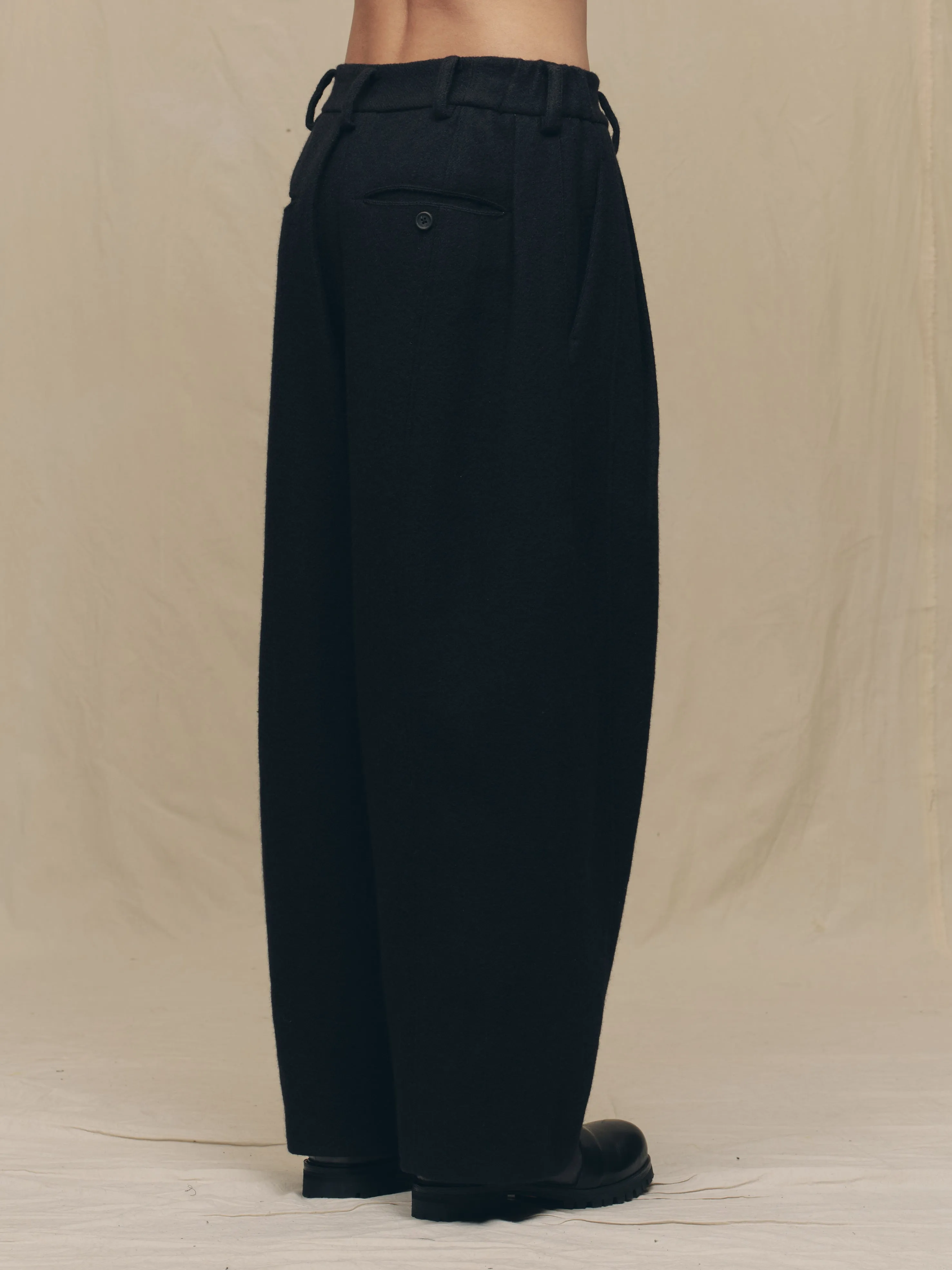 PLEATED DROP CROTCH TROUSERS sold by ziggy chen product image thumbnail 5