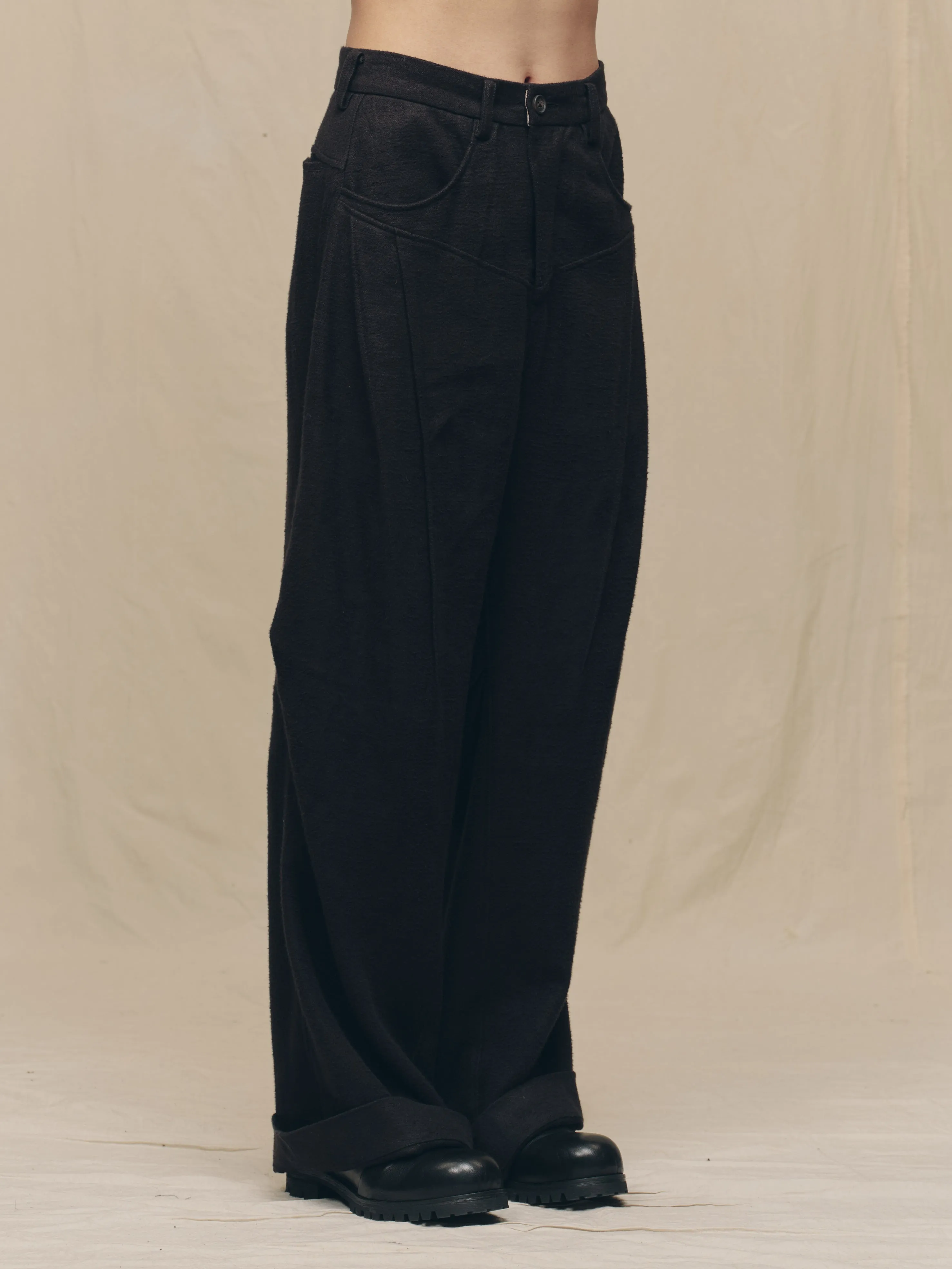 ARTICULATED KNEE DENIM TROUSERS sold by ziggy chen product image thumbnail 3