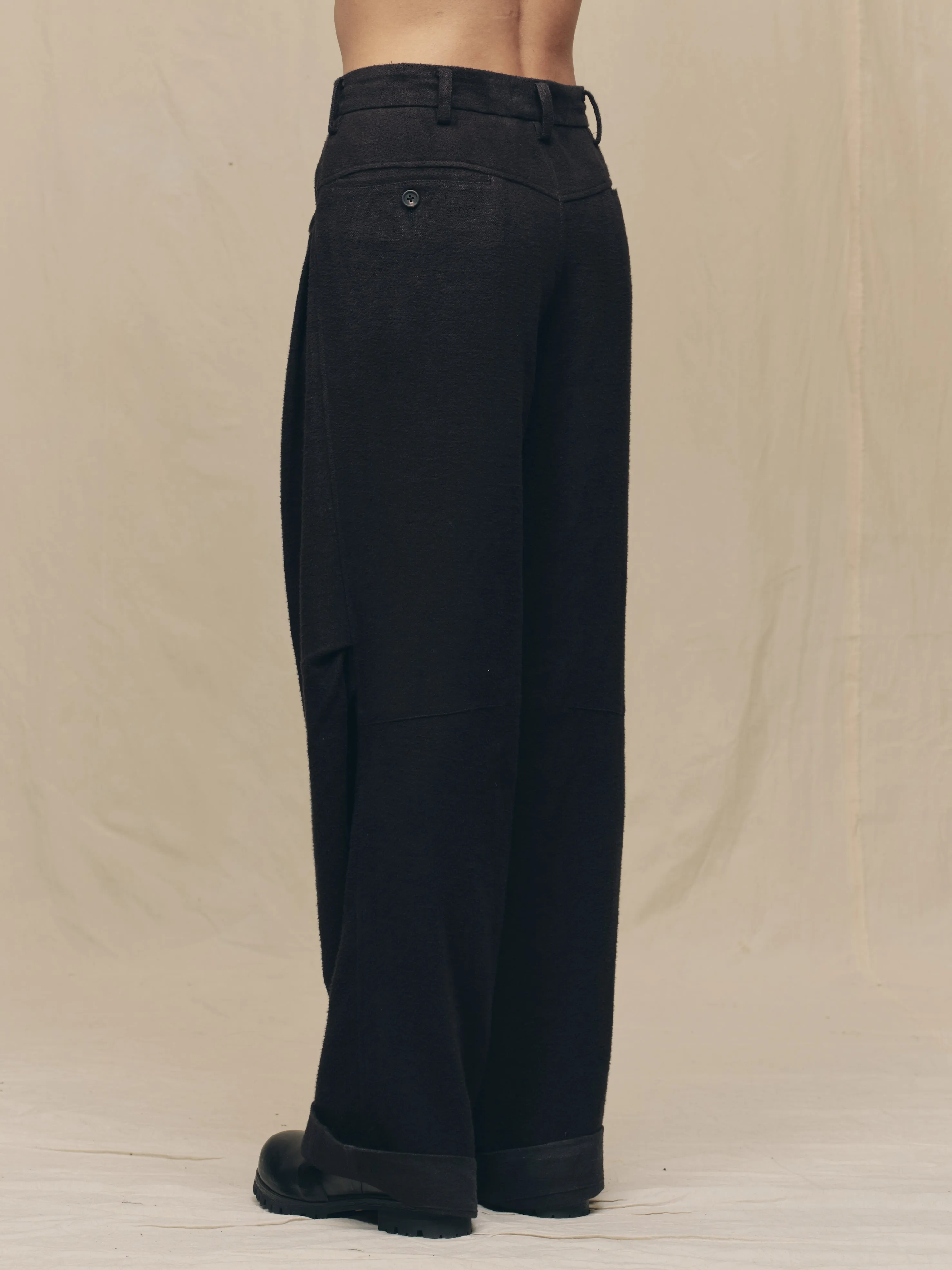ARTICULATED KNEE DENIM TROUSERS sold by ziggy chen product image thumbnail 4