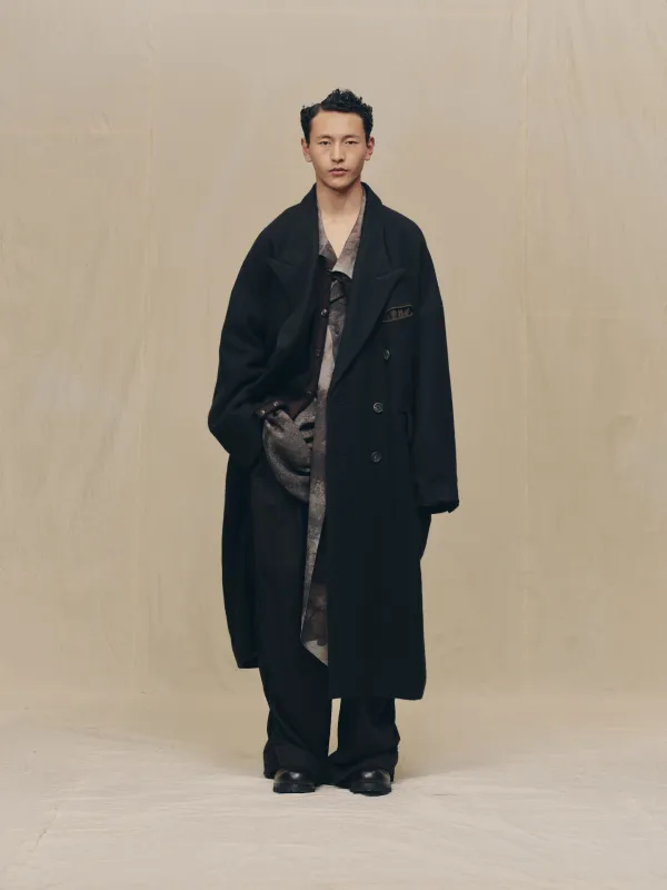 DOUBLE-BREASTED OVERSIZE COAT sold by ziggy chen