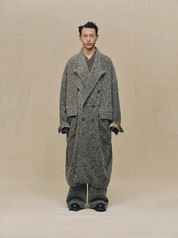 DOUBLE-BREASTED OVERSIZE COAT sold by ziggy chen