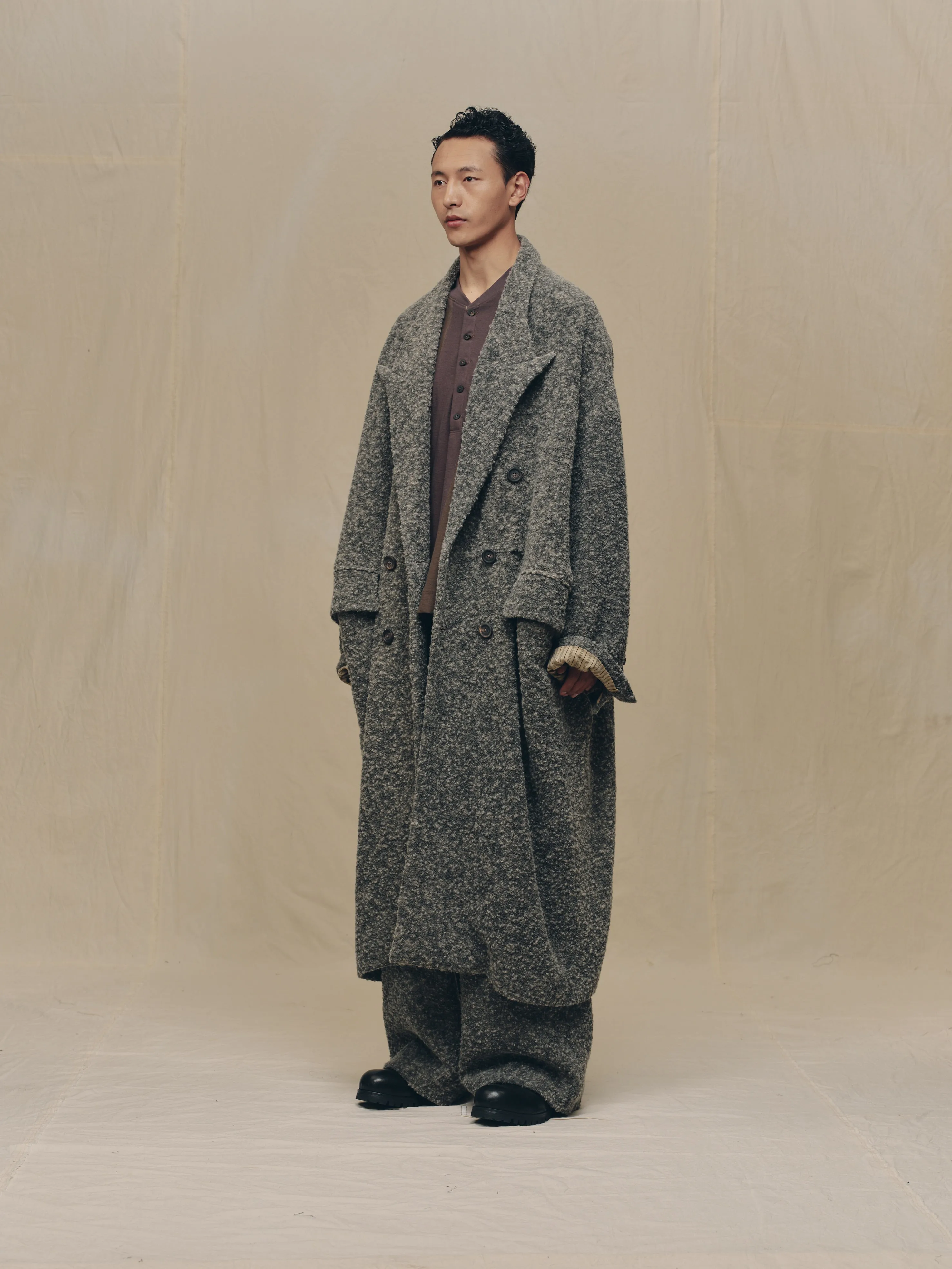 DOUBLE-BREASTED OVERSIZE COAT sold by ziggy chen product image thumbnail 2