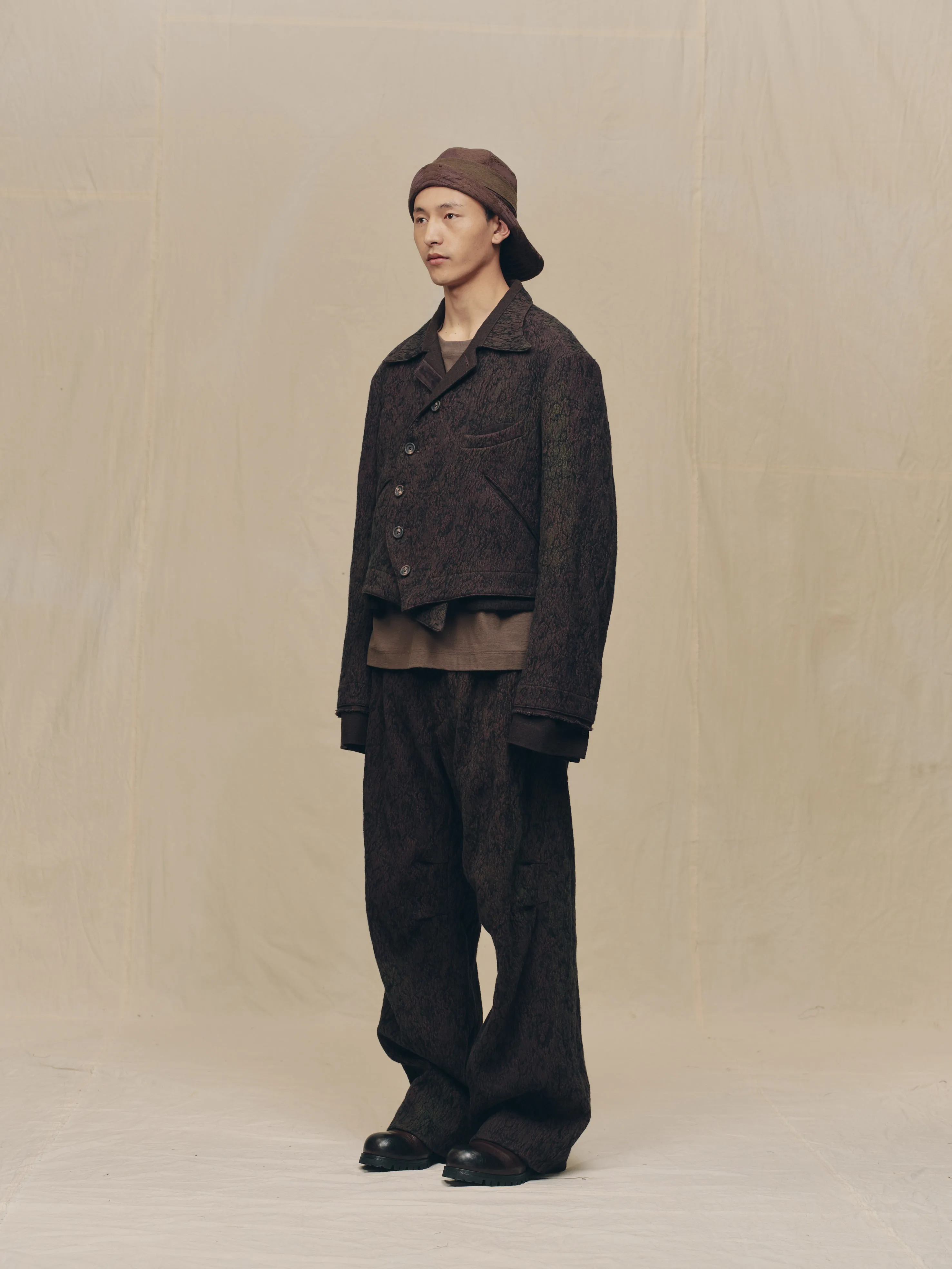 DOUBLE-BREASTED PATCHWORK JACKET sold by ziggy chen product image thumbnail 2