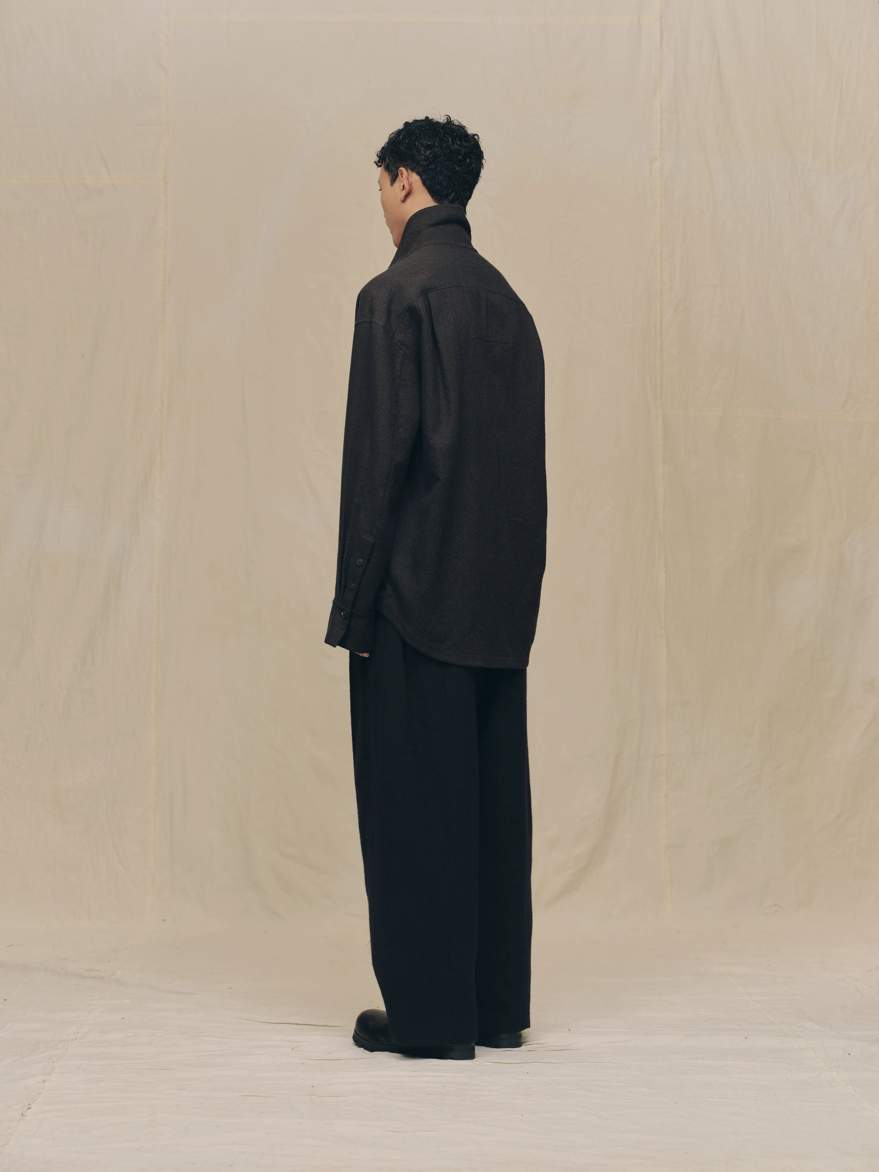 HIGH NECK SHIRT JACKET sold by ziggy chen product image thumbnail 4