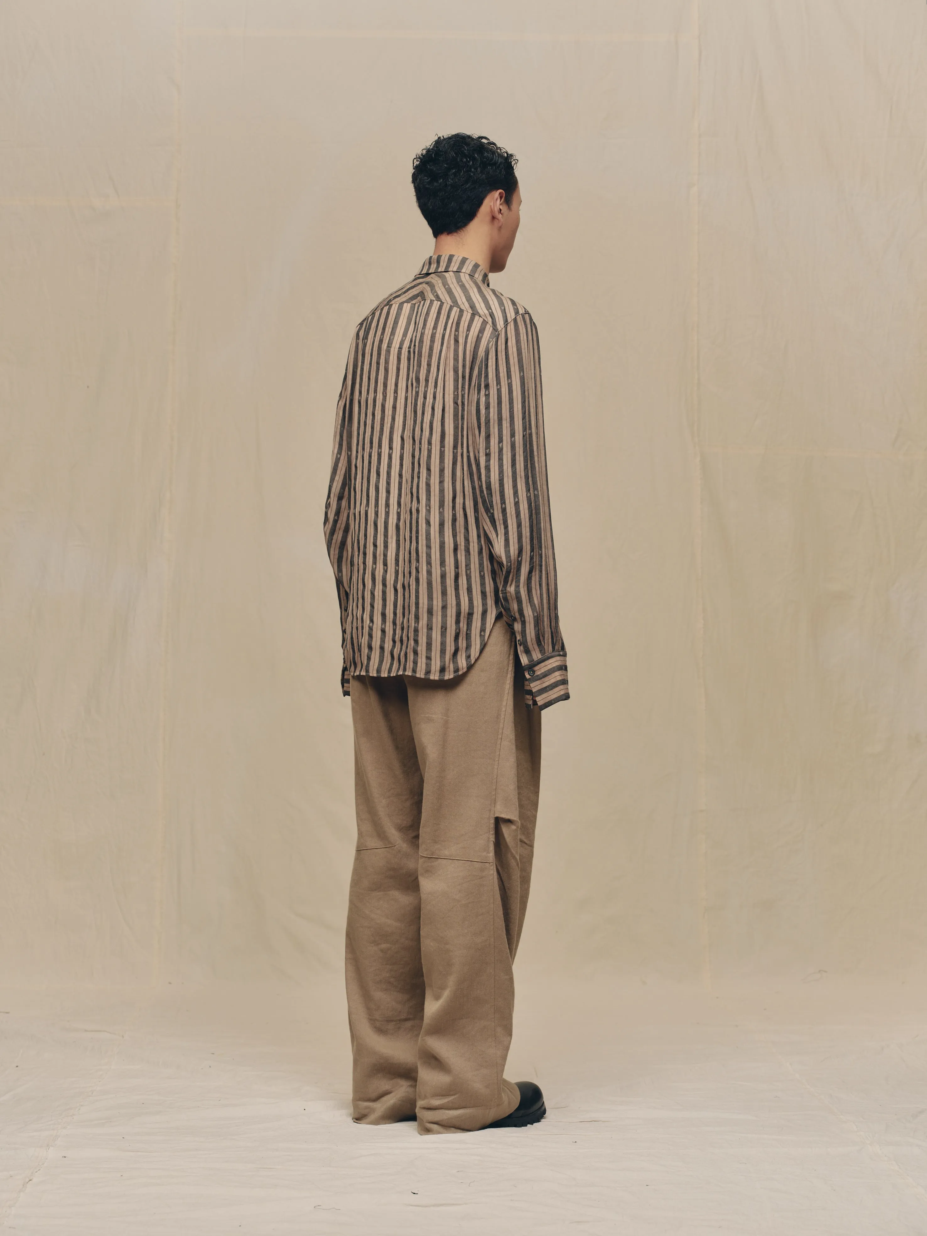 WAVE-SHAPED STRIPE SHIRT sold by ziggy chen product image thumbnail 4