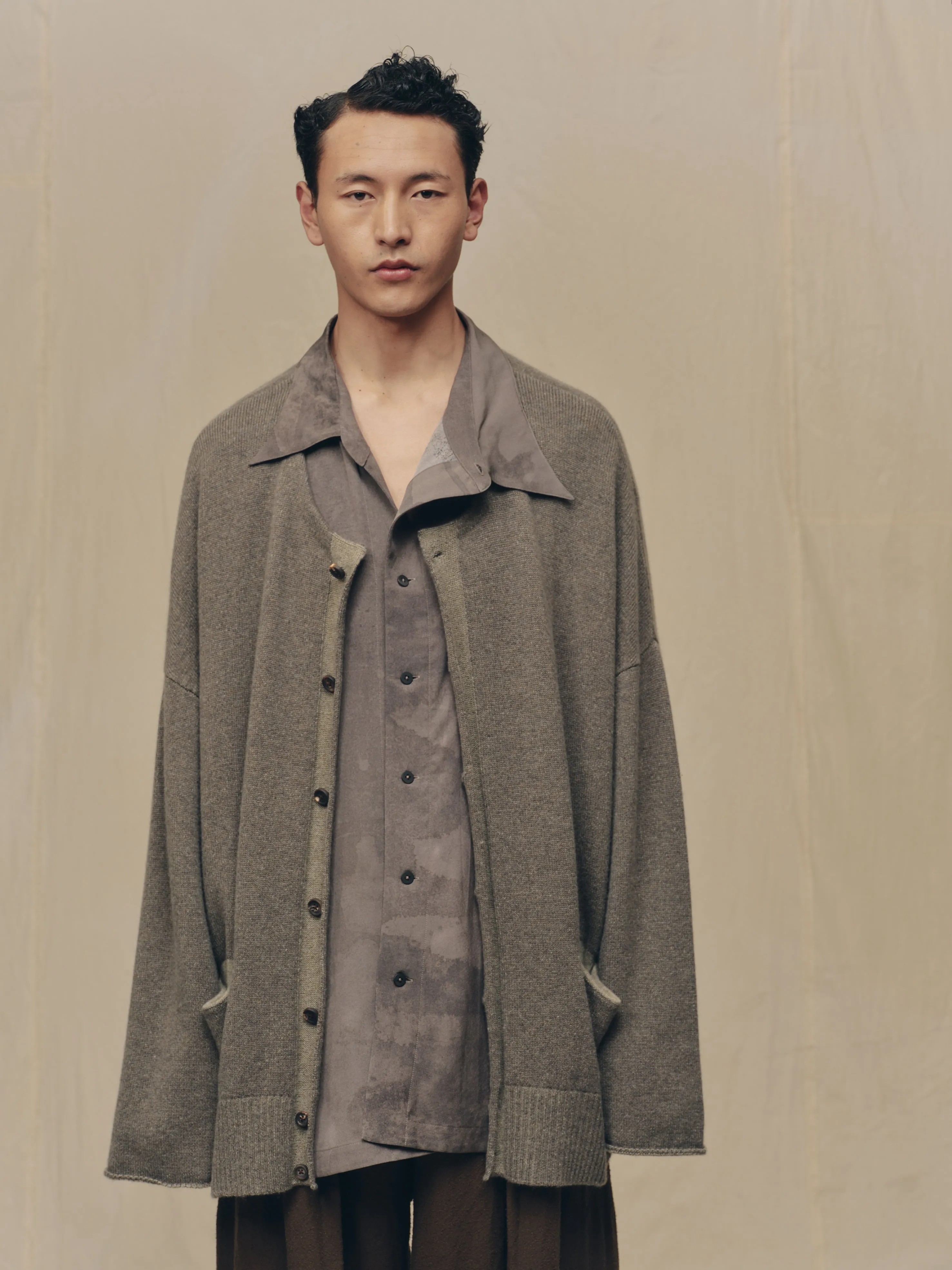 CREW-NECK CARDIGAN sold by ziggy chen product image thumbnail 5