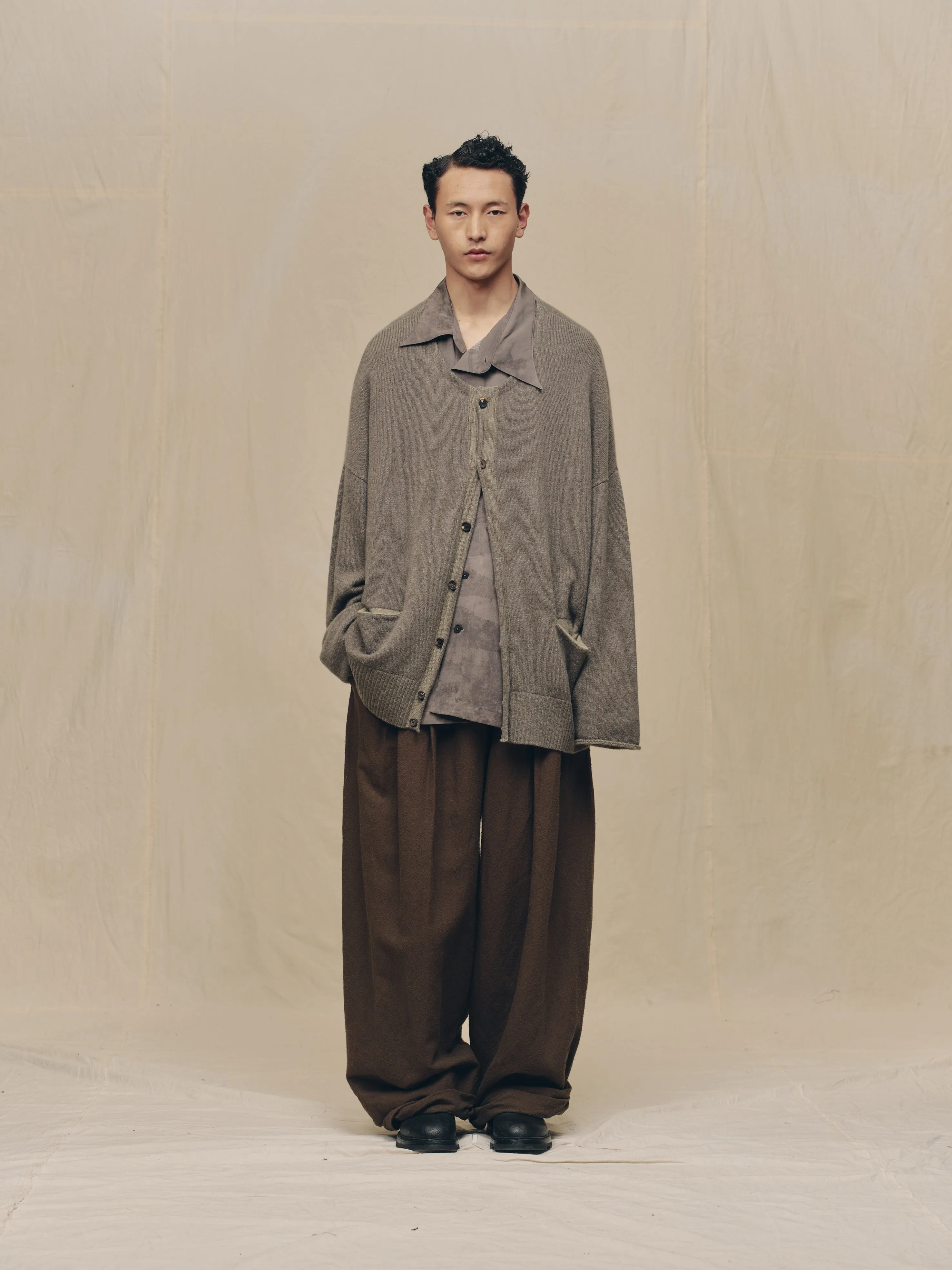 CREW-NECK CARDIGAN sold by ziggy chen