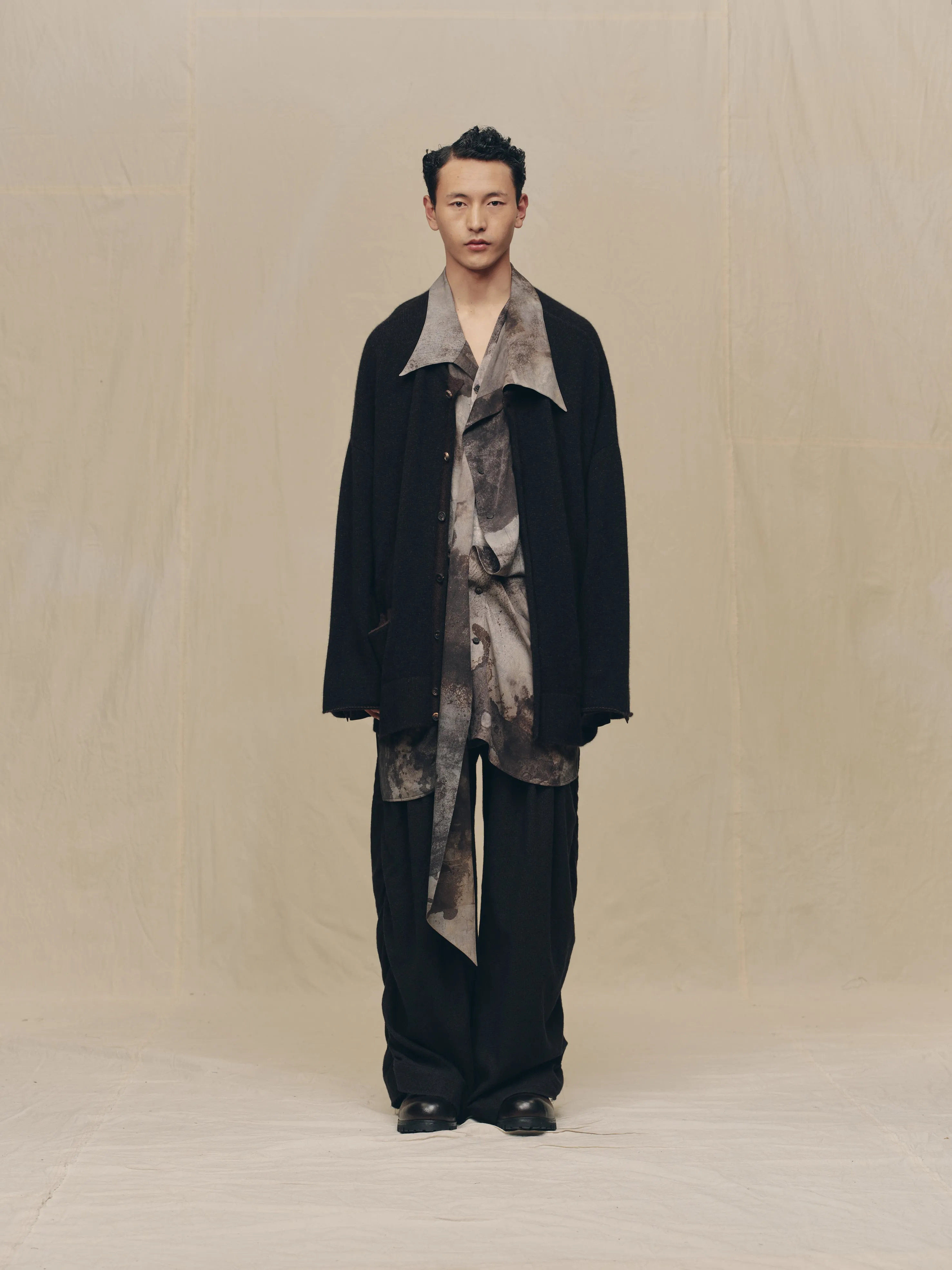 CREW-NECK CARDIGAN sold by ziggy chen