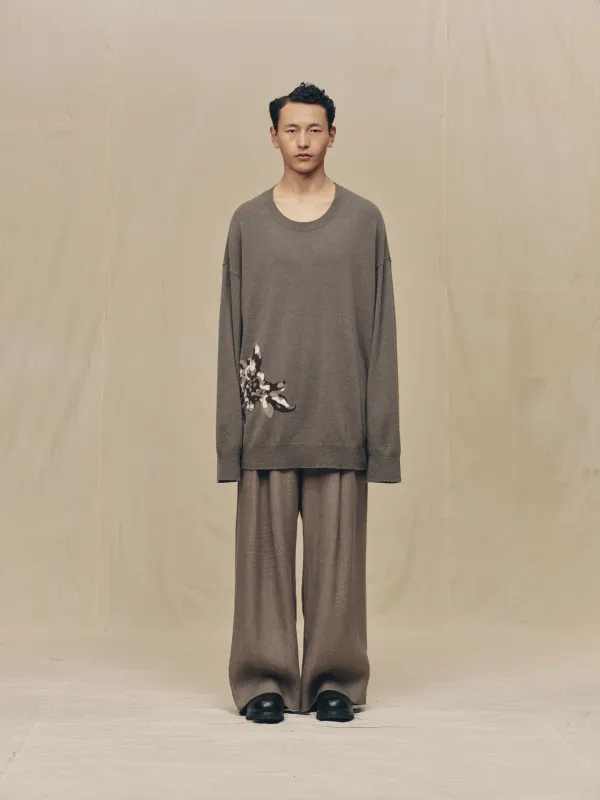 FLOWER INTARSIA SWEATER sold by ziggy chen