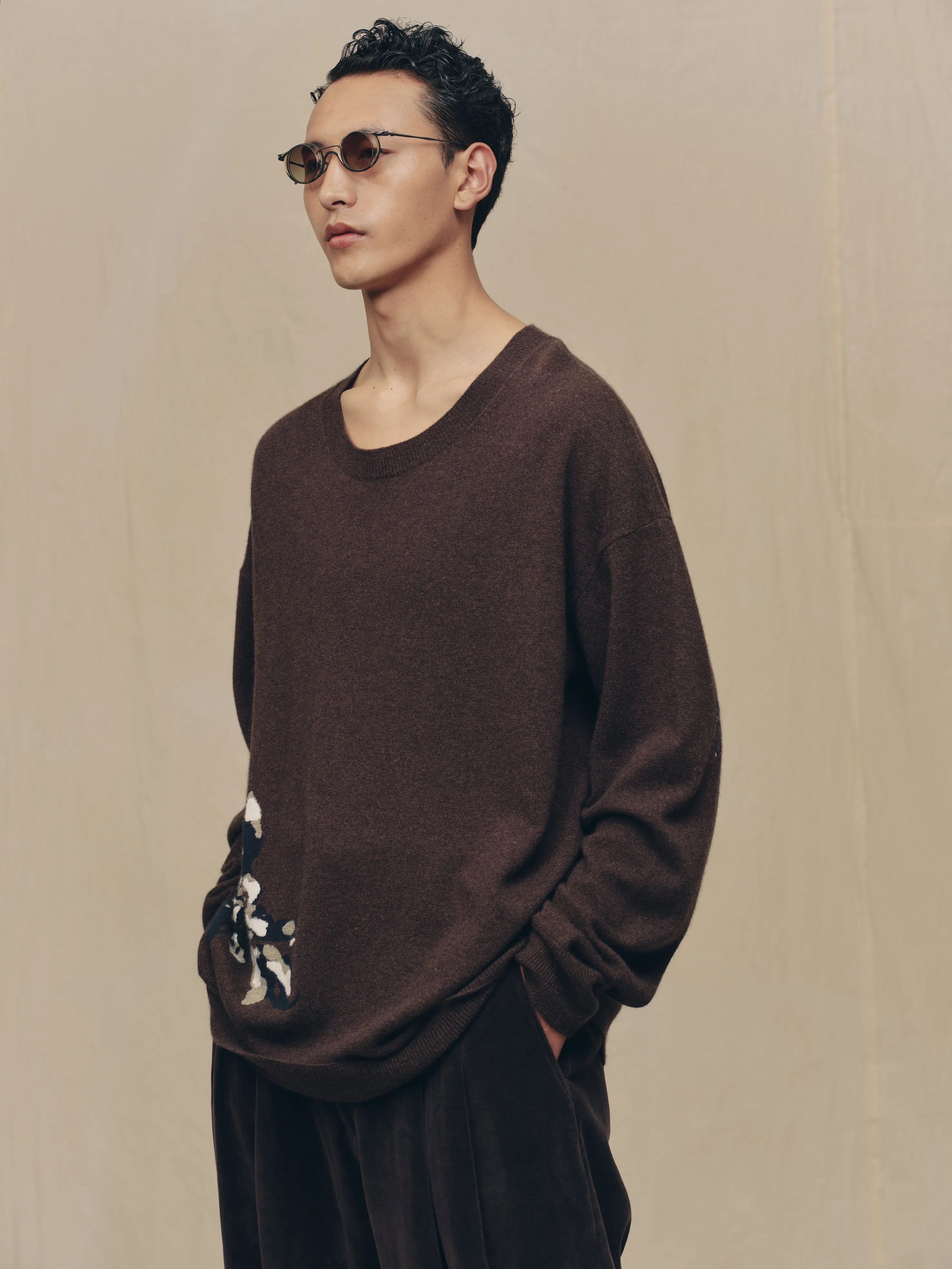 FLOWER INTARSIA SWEATER sold by ziggy chen product image thumbnail 2