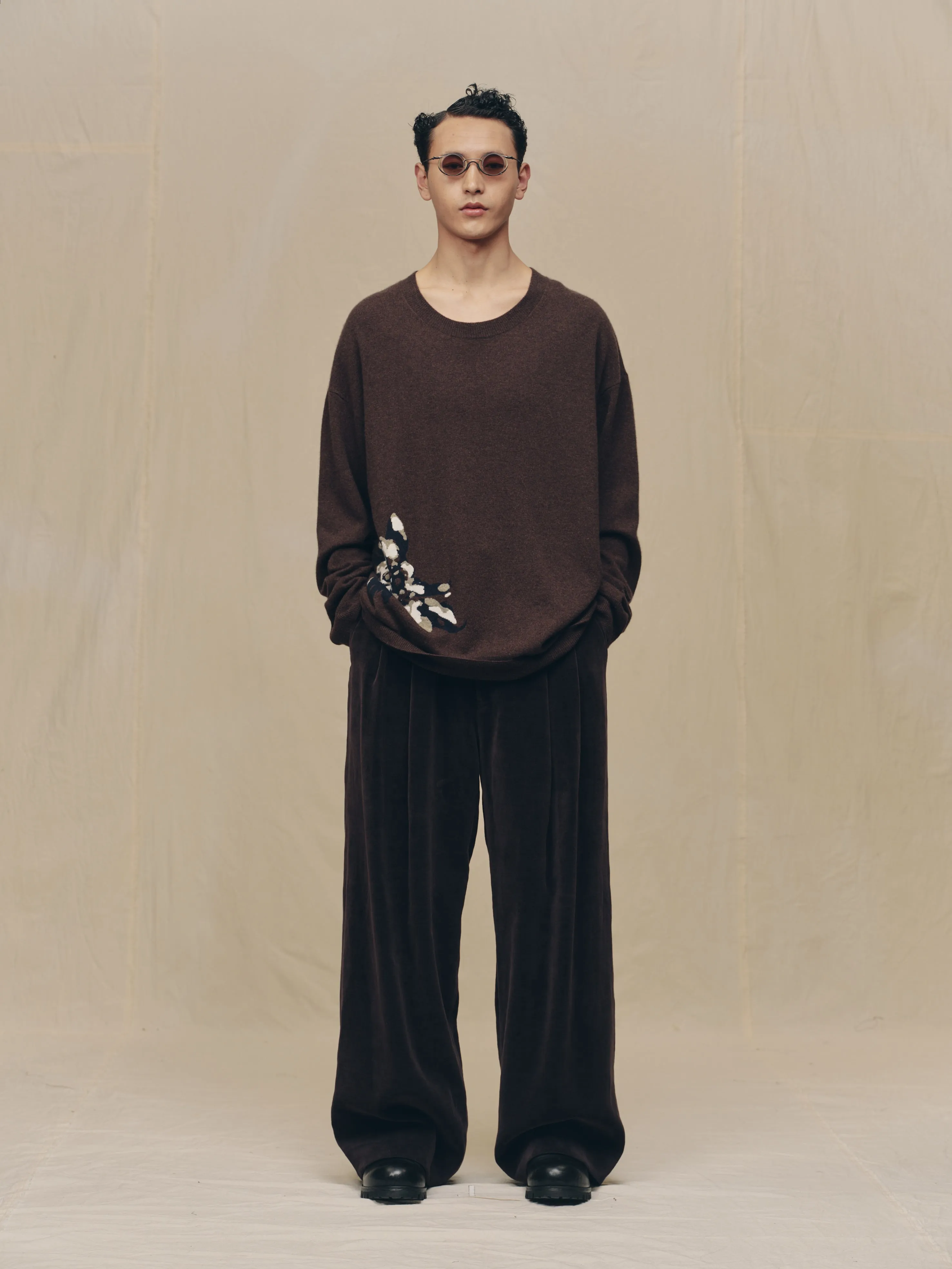 FLOWER INTARSIA SWEATER sold by ziggy chen