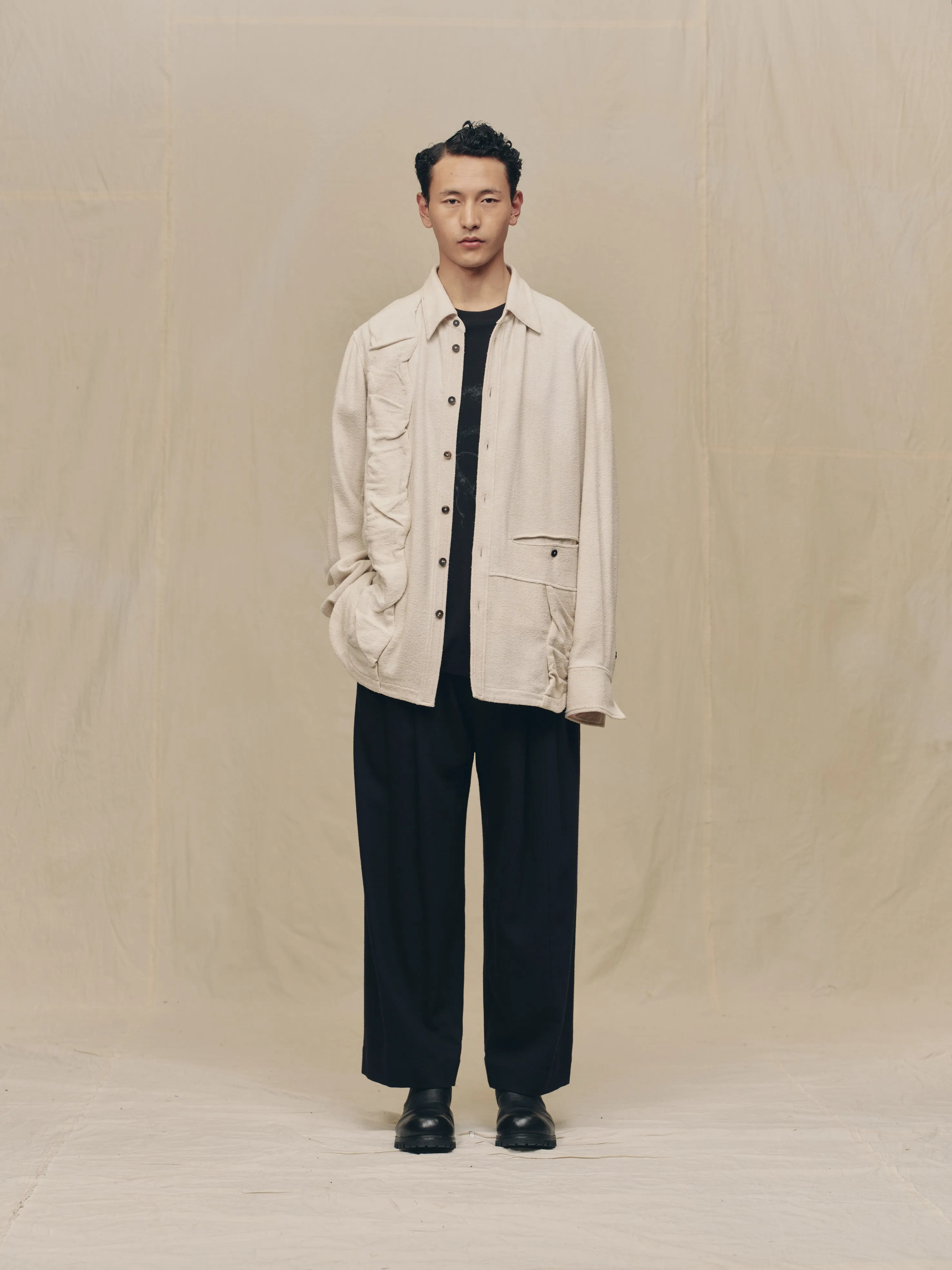 WAVE-SHAPED SHIRT sold by ziggy chen