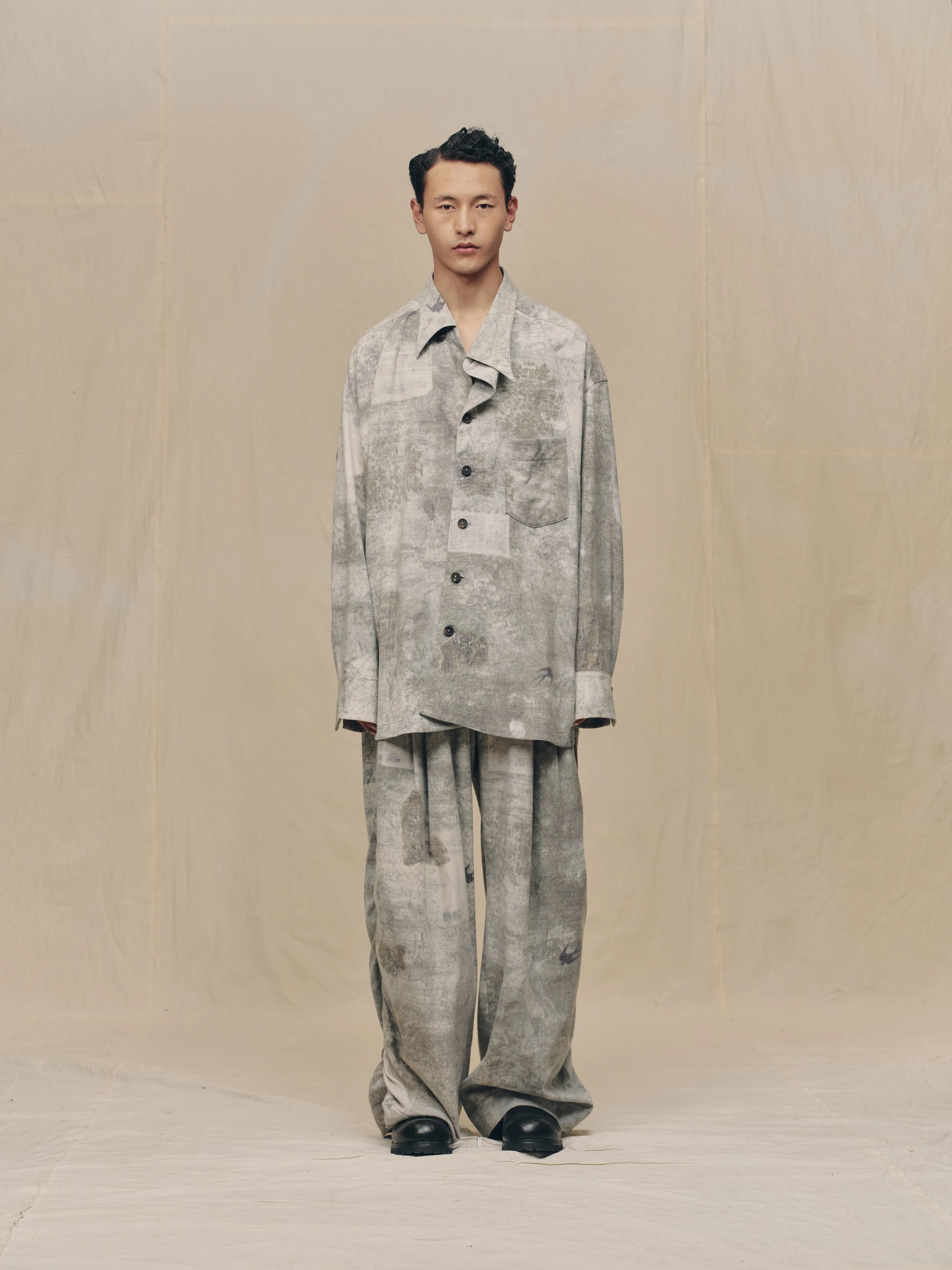 DIGITAL PRINT ASYMMETRIC JACKET sold by ziggy chen