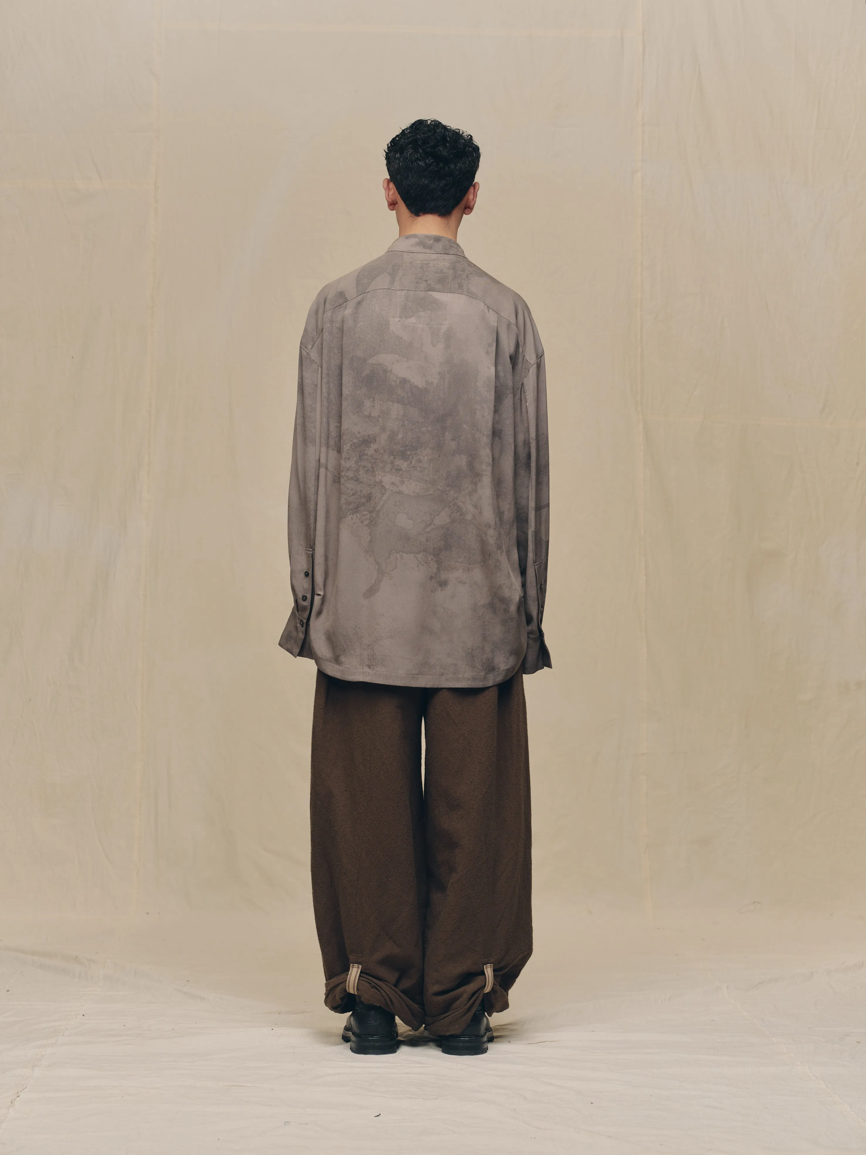 REVERSED DIGITAL PRINT OVERSIZE SHIRT sold by ziggy chen product image thumbnail 5