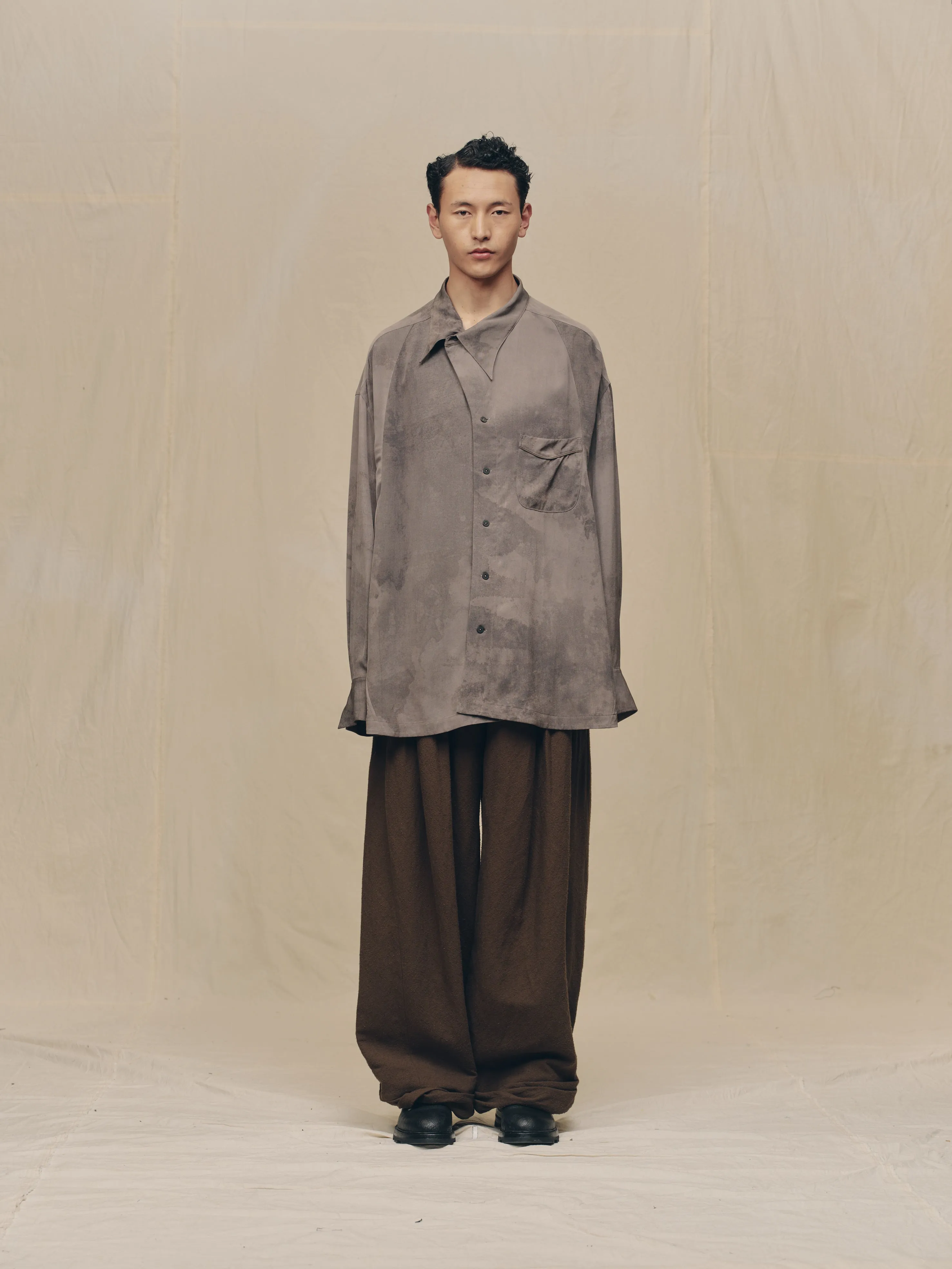 REVERSED DIGITAL PRINT OVERSIZE SHIRT sold by ziggy chen product image thumbnail 2