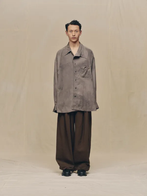 REVERSED DIGITAL PRINT OVERSIZE SHIRT sold by ziggy chen