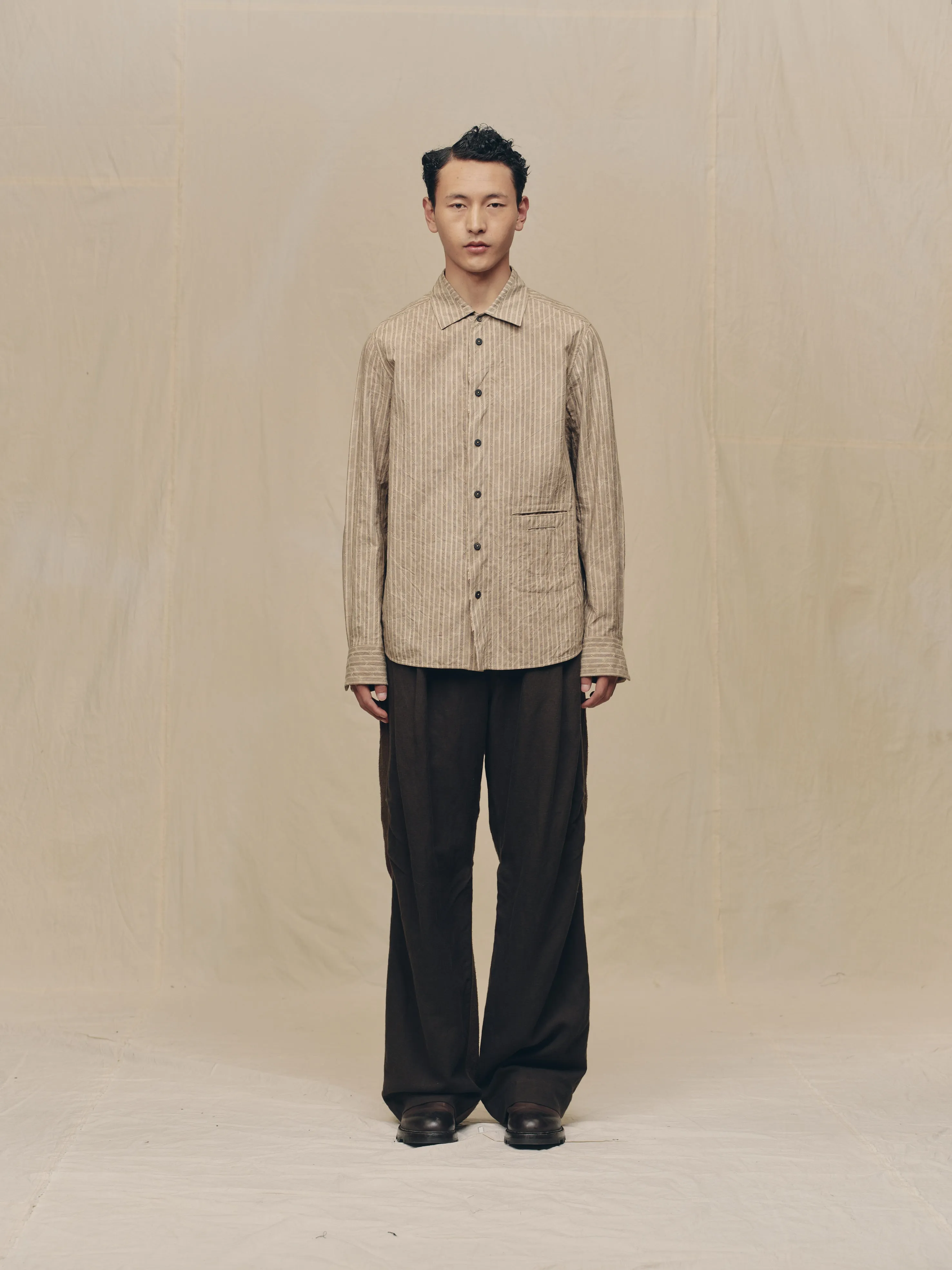 JACQUARD STRIPE SHIRT sold by ziggy chen