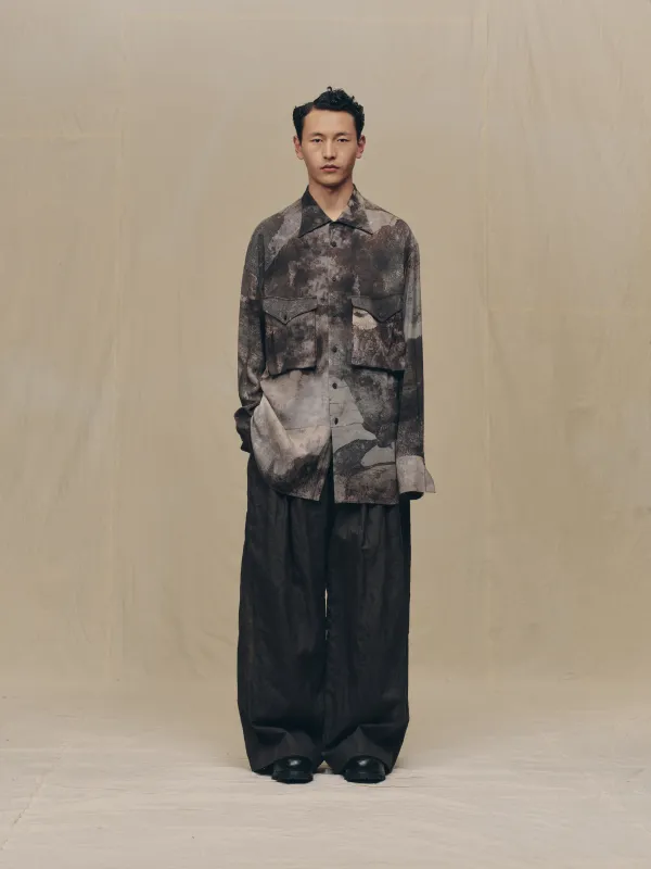 DIGITAL PRINT SILK SHIRT JACKET sold by ziggy chen