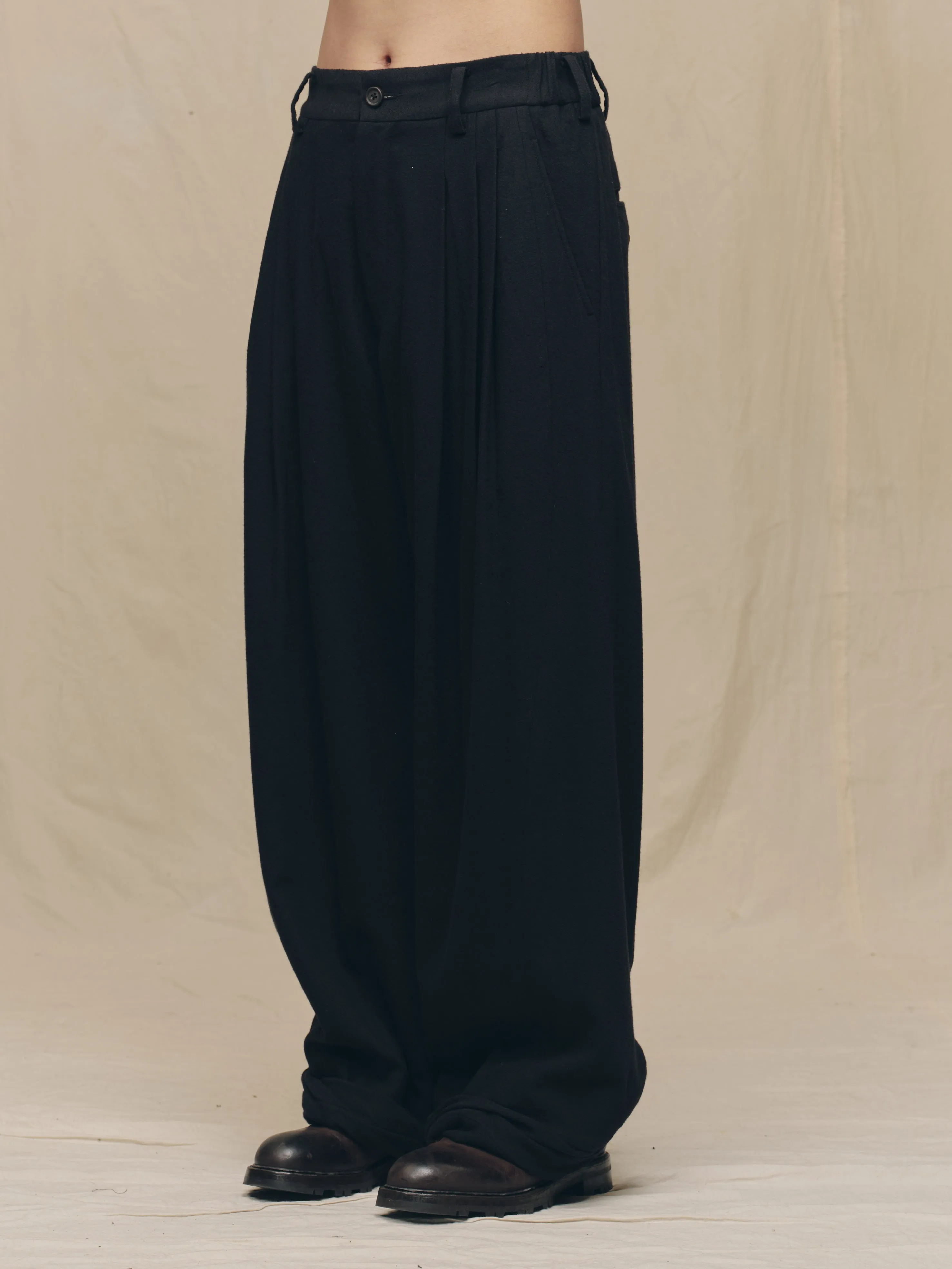 WIDE-LEG TROUSERS WITH PULL TABS sold by ziggy chen product image thumbnail 2