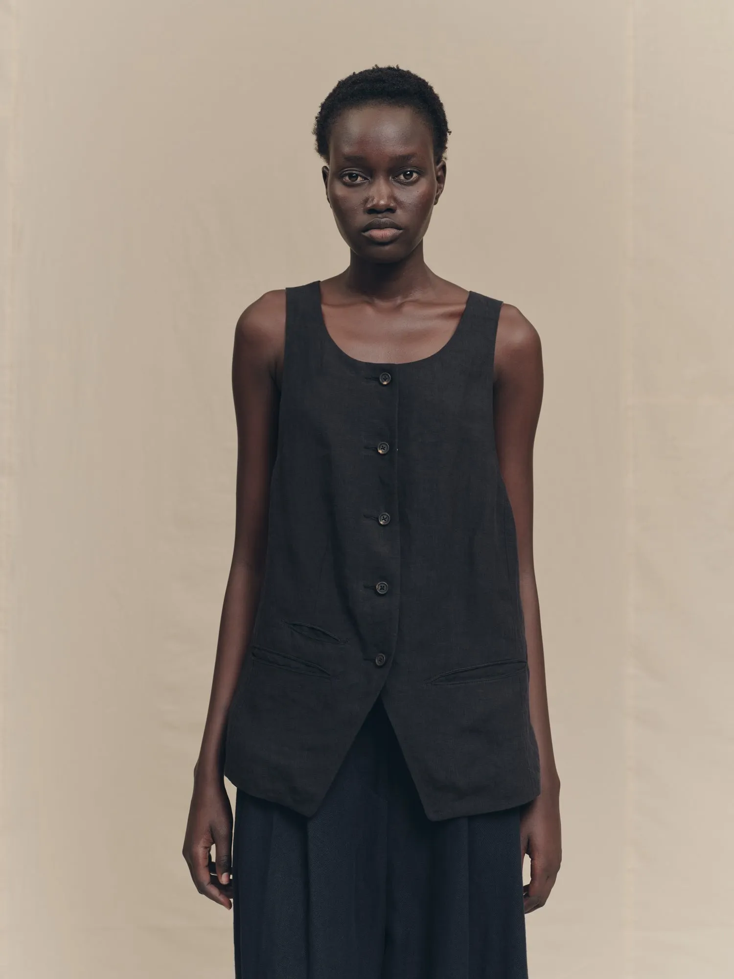 BACK STRAP WAISTCOAT sold by ziggy chen product image thumbnail 3