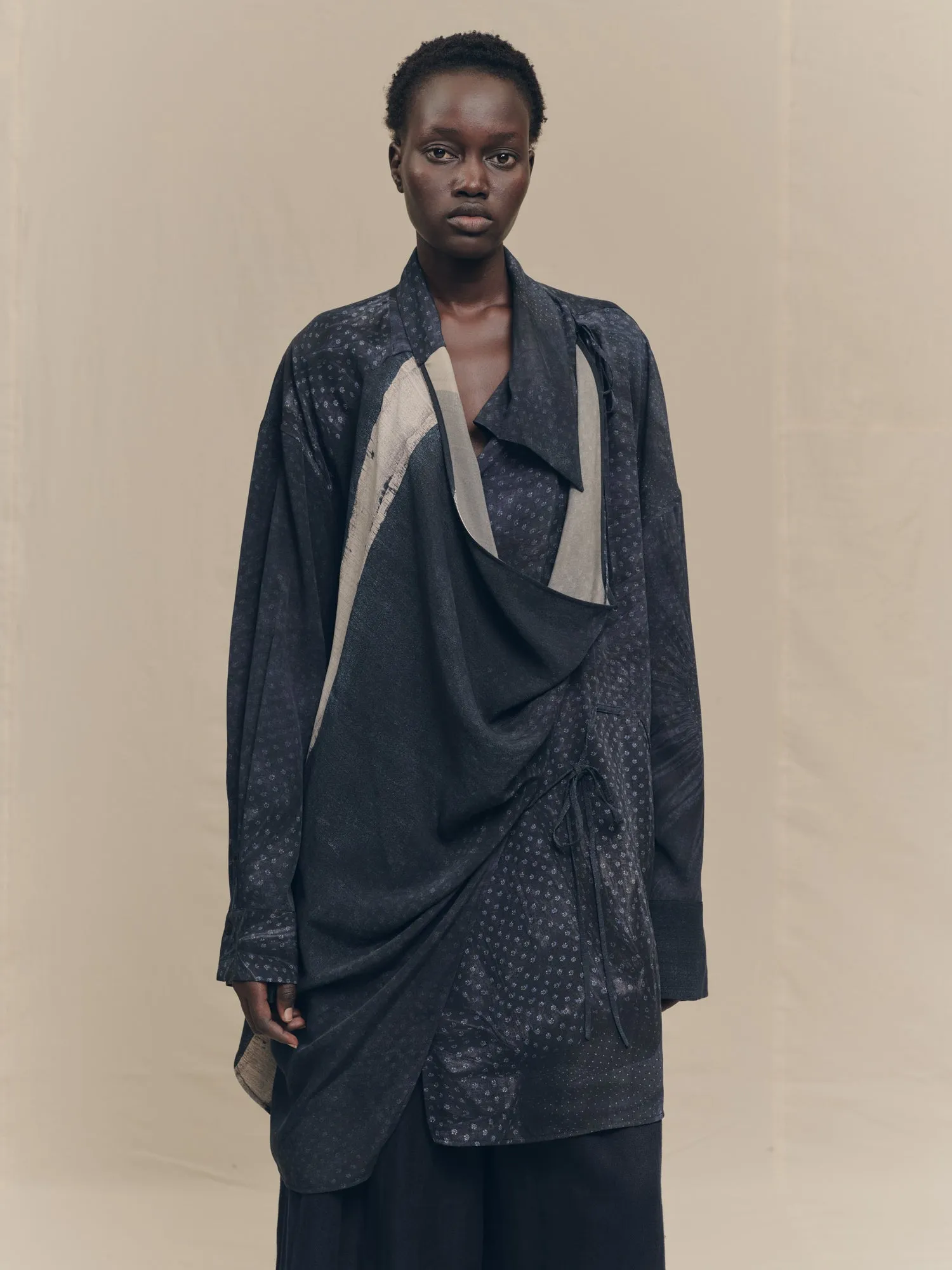 STRINGED LONG SHIRT sold by ziggy chen product image thumbnail 5