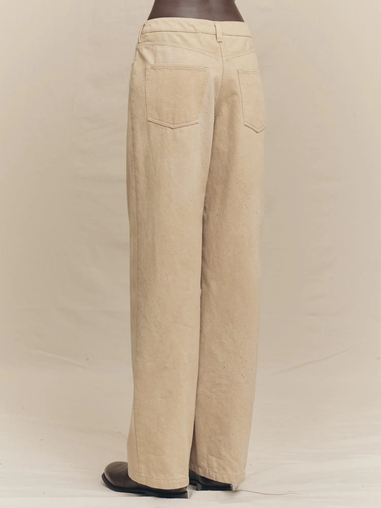 STRAIGHT LEG DENIM TROUSERS sold by ziggy chen product image thumbnail 3