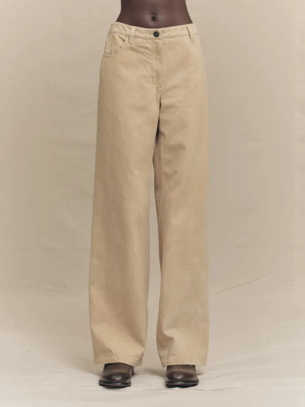 STRAIGHT LEG DENIM TROUSERS sold by ziggy chen