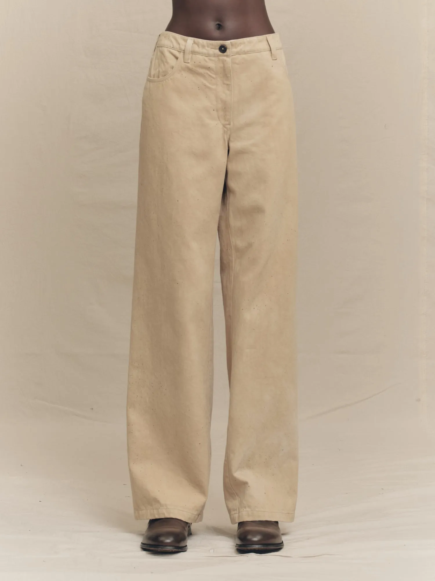STRAIGHT LEG DENIM TROUSERS sold by ziggy chen