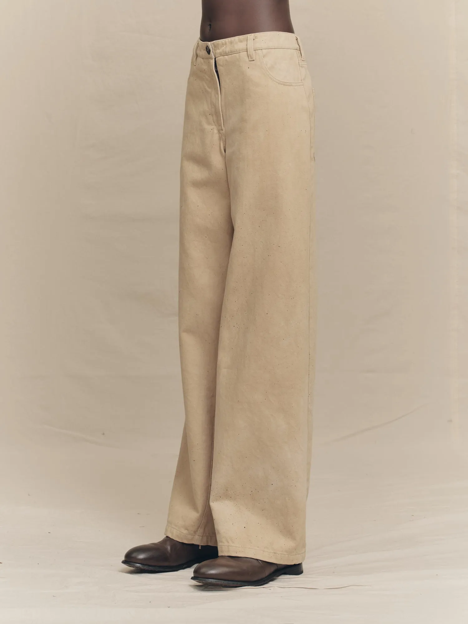 STRAIGHT LEG DENIM TROUSERS sold by ziggy chen product image thumbnail 2