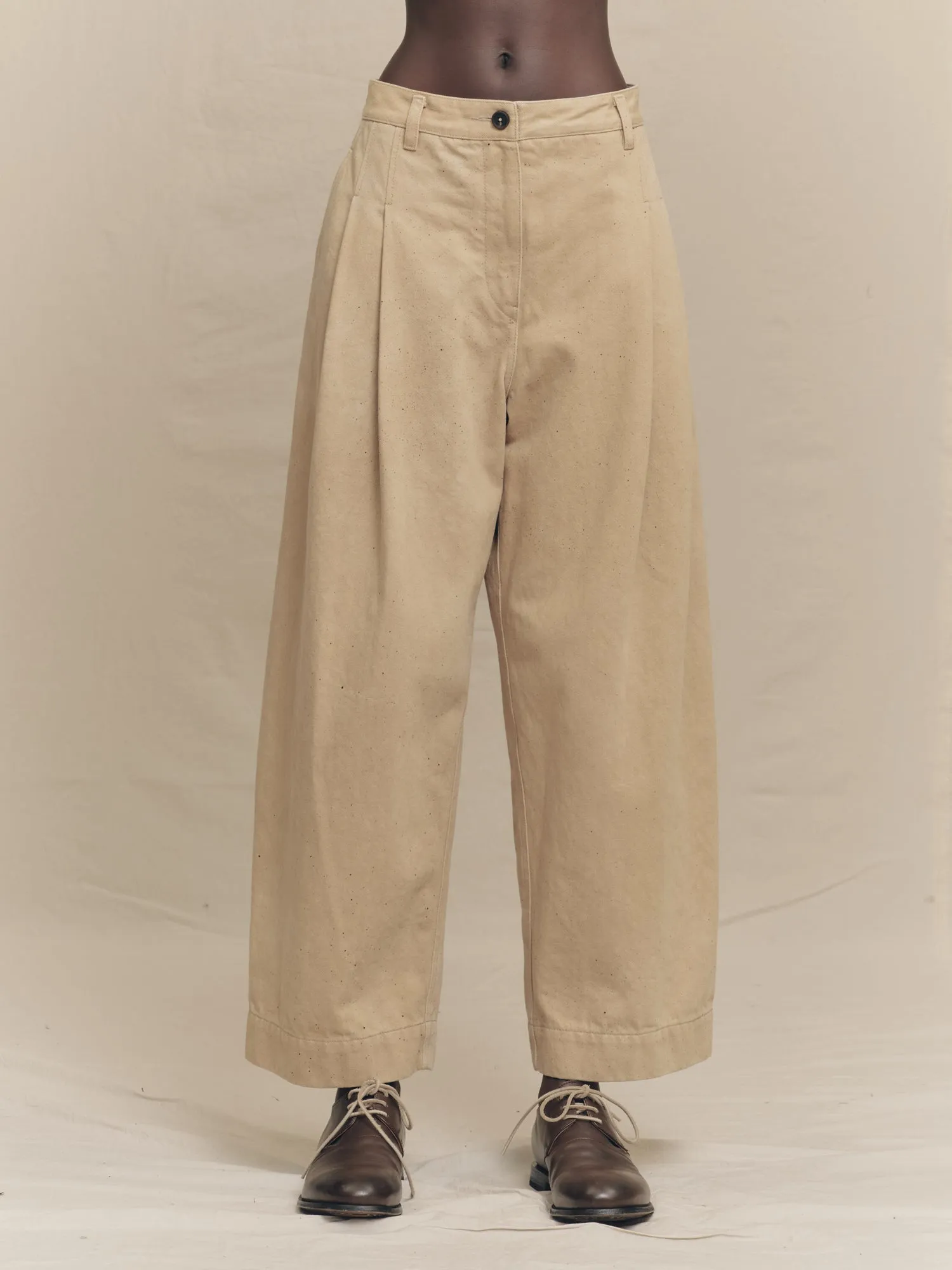 WIDE LEG DENIM TROUSERS sold by ziggy chen