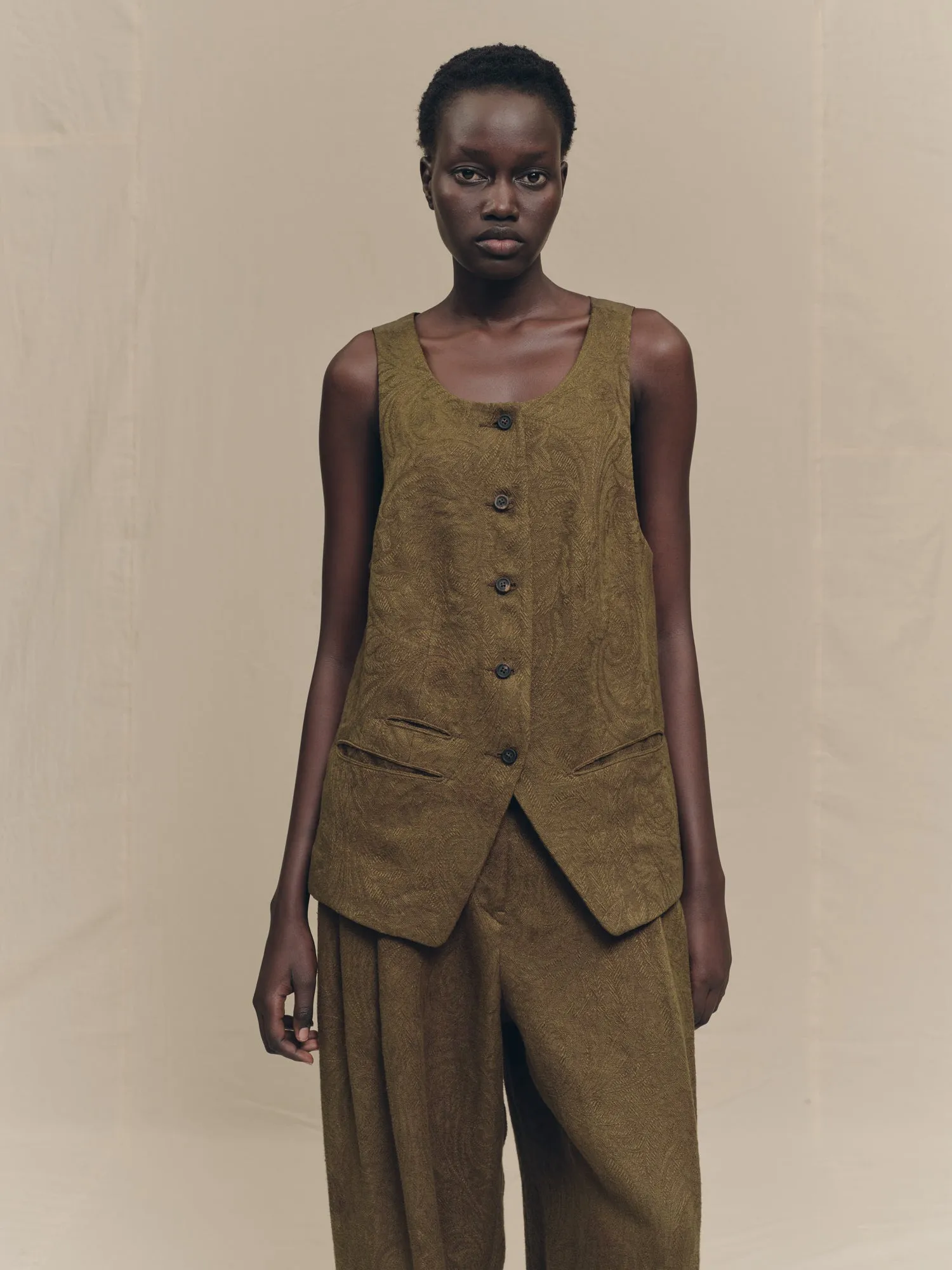 BACK STRAP WAISTCOAT sold by ziggy chen product image thumbnail 5