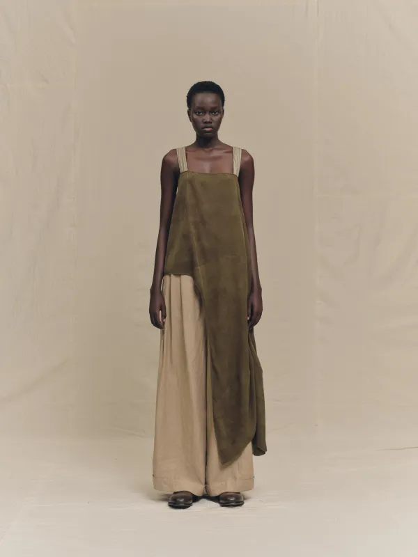 SPLIT APRON TOP sold by ziggy chen